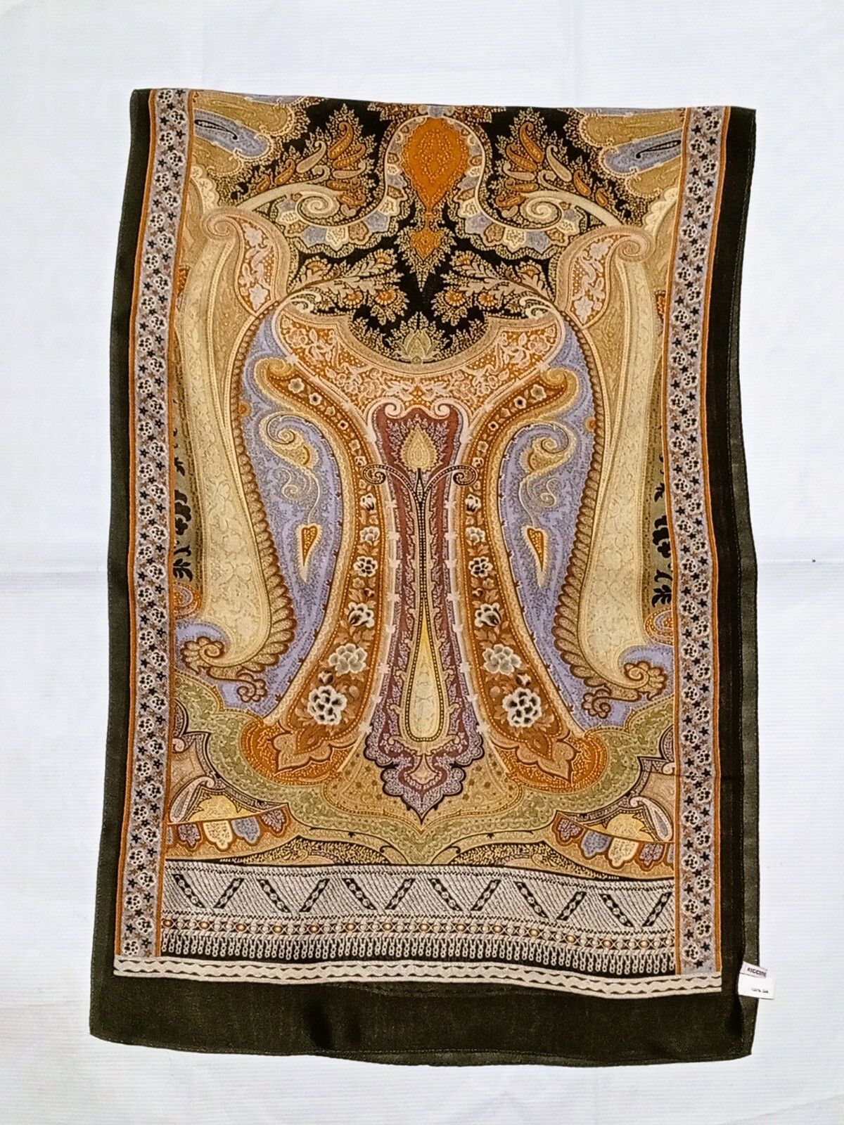 Other RICCINI Paisley Geometric Paisley Floral Silk Scarf Shawl Size ONE SIZE - 5 Thumbnail