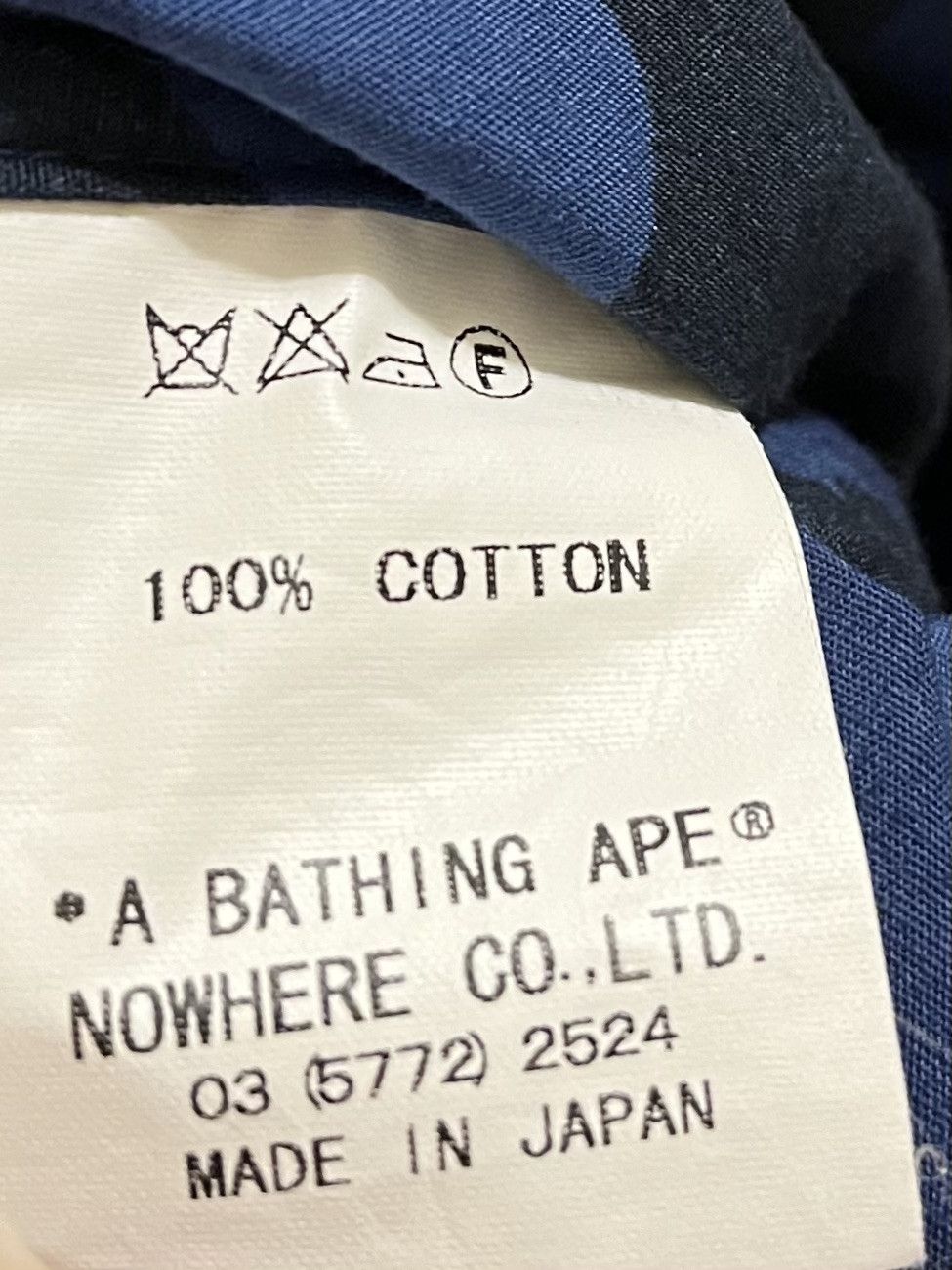 Bape Bape long sleeve blue camo button up shirt Size XS / US 0-2 / IT 36-38 - 6 Thumbnail