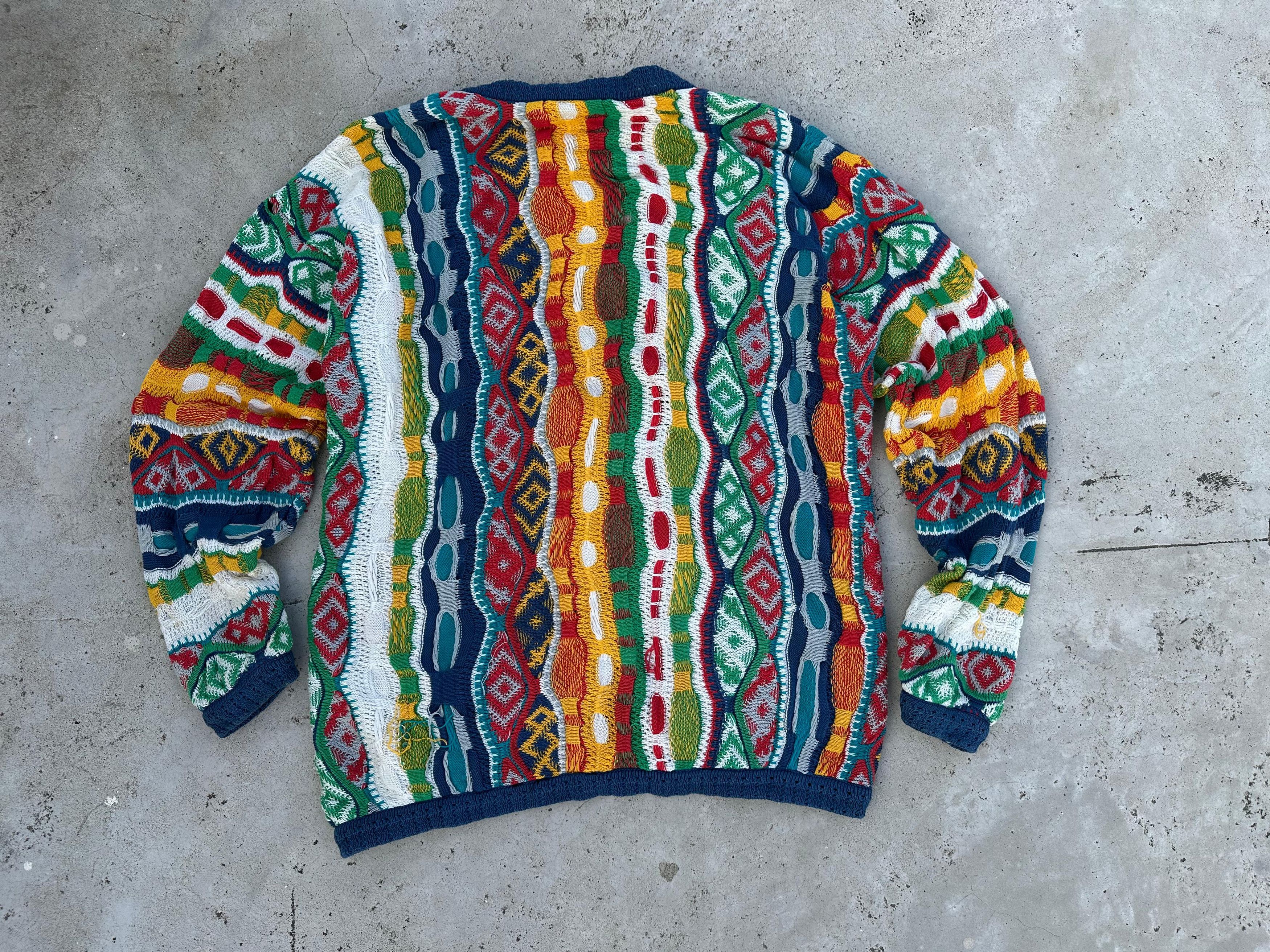 Coogi × Vintage Rare💥Vintage Coogi Sweater- multicolour Cardigan Size US M / EU 48-50 / 2 - 9 Thumbnail