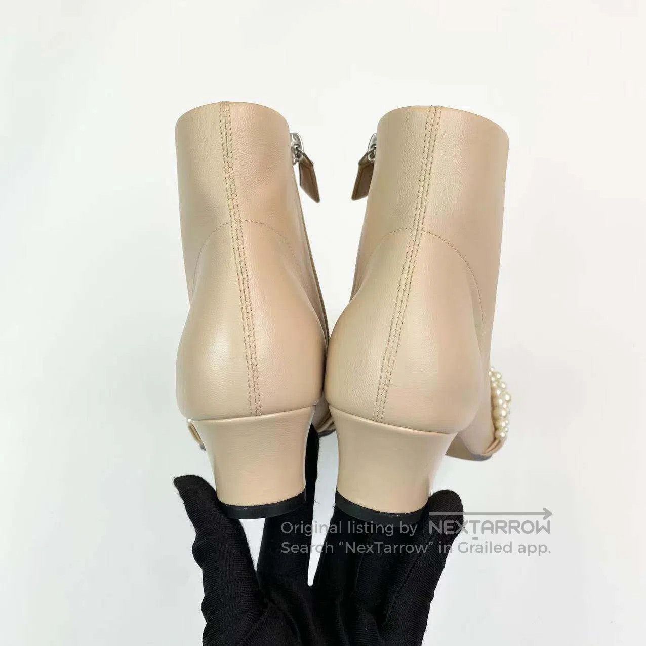 Chanel Chanel Double C logo pearl high heel booties| Size US 6.5 / IT 36.5 - 6 Thumbnail