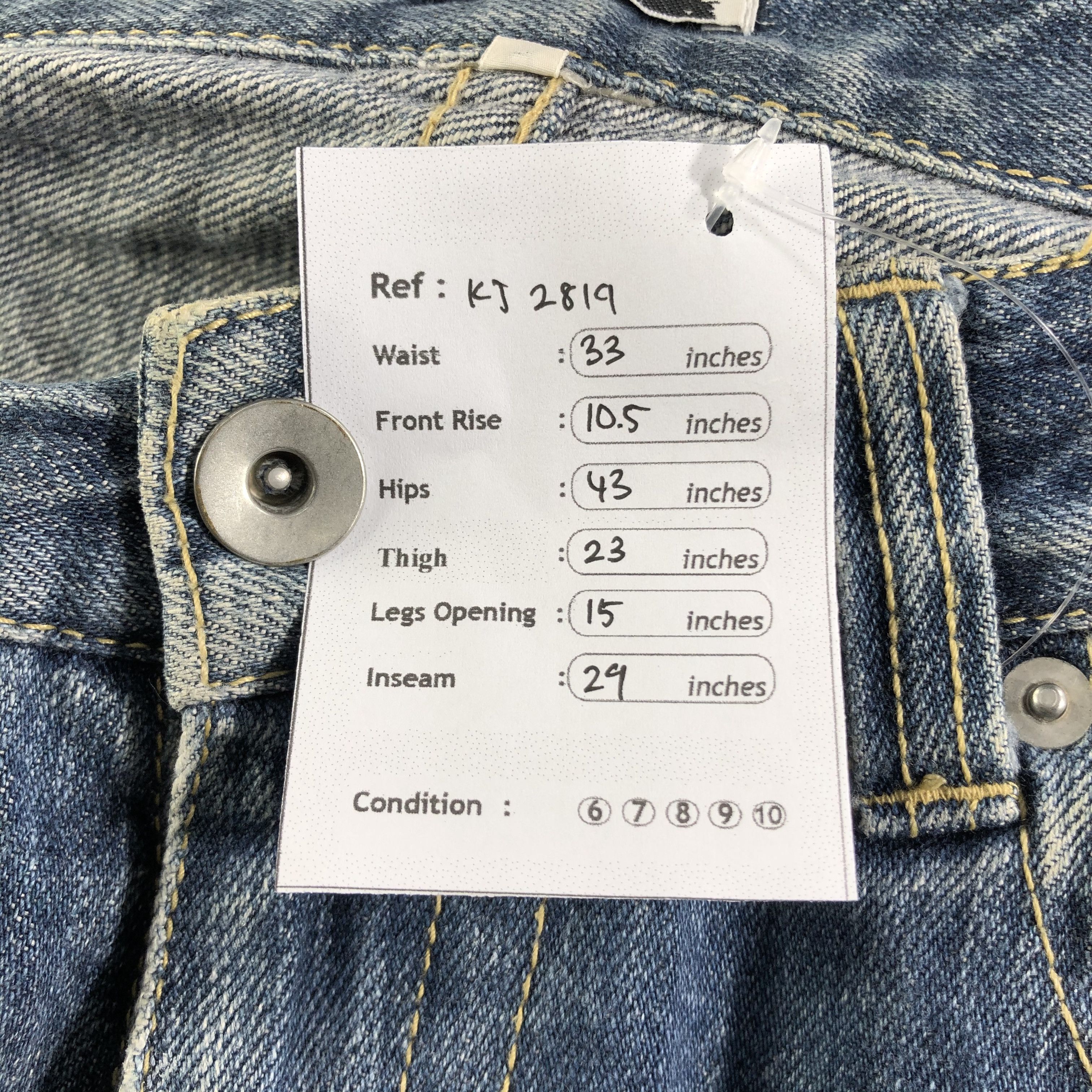 Beams Plus Beams Jeans Painted Denim KJ2819 Size US 32 / EU 48 - 9 Thumbnail