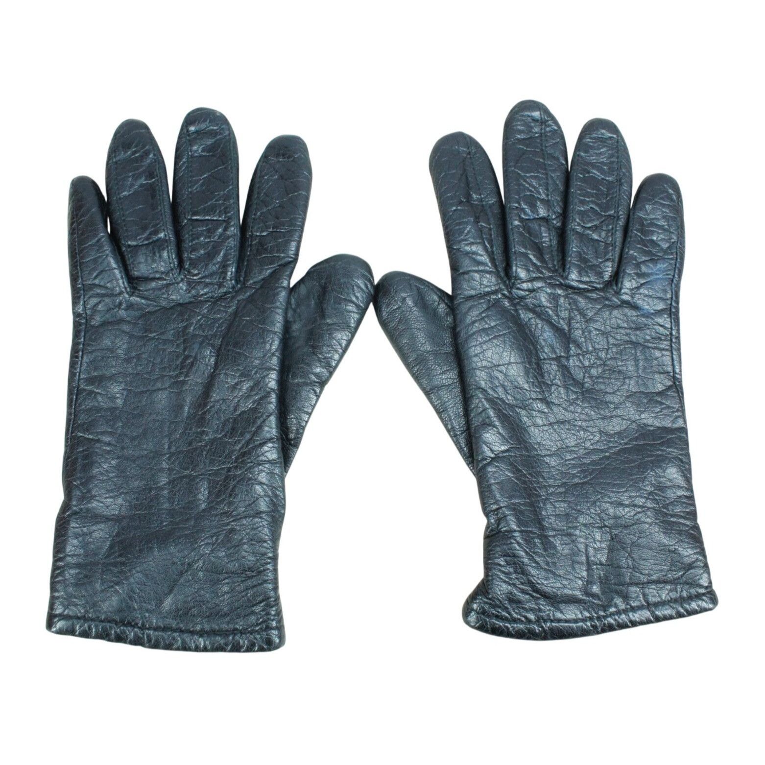 Other Women's Black Soft Genuine Leather Lined Gloves Size 7 Size ONE SIZE - 1 Thumbnail