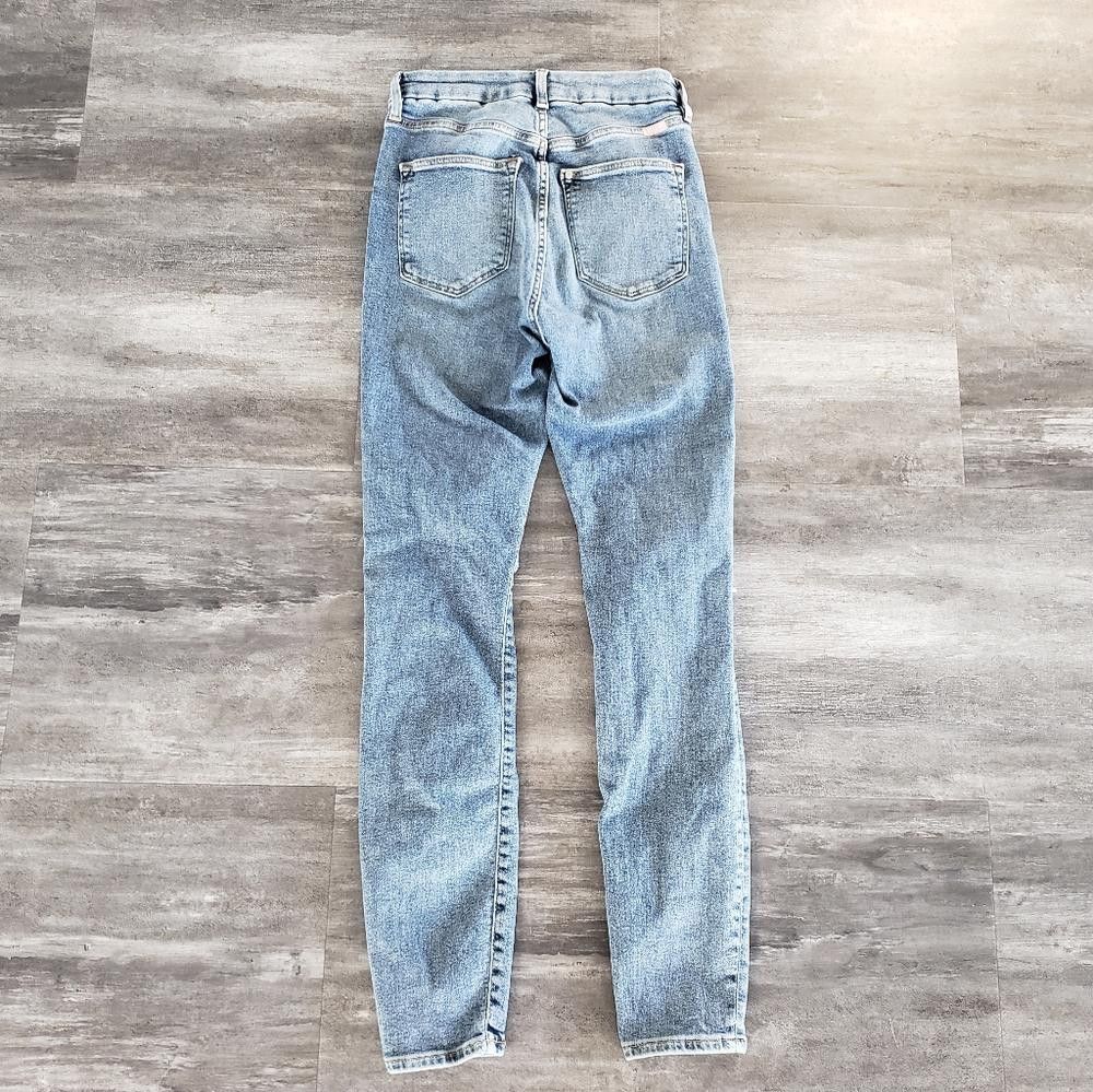 Designer Denim Distressed High Waisted Super Skinny Jean Size 26" / US 2 / IT 38 - 2 Thumbnail