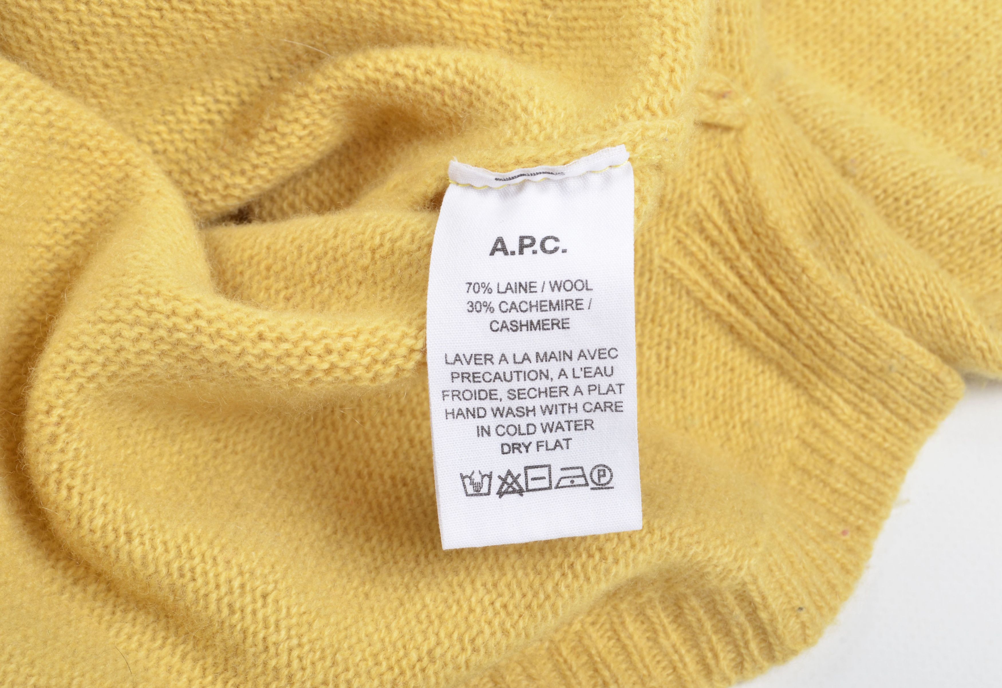 A.P.C. A.P.C. Wool Cashmere Blend Soft Cozy Long Sleeve Sweater Size XS / US 0-2 / IT 36-38 - 8 Thumbnail