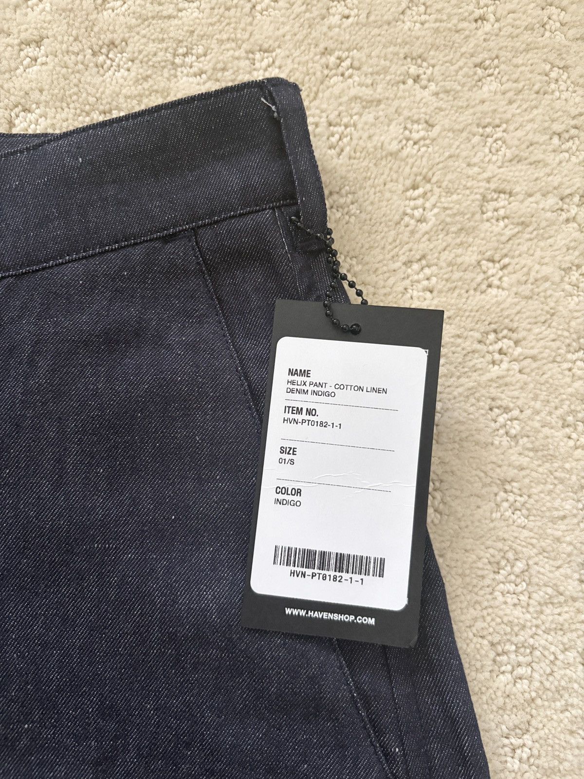 Haven HAVEN Helix Pant - Cotton Linen Denim Indigo Size US 30 / EU 46 - 4 Thumbnail
