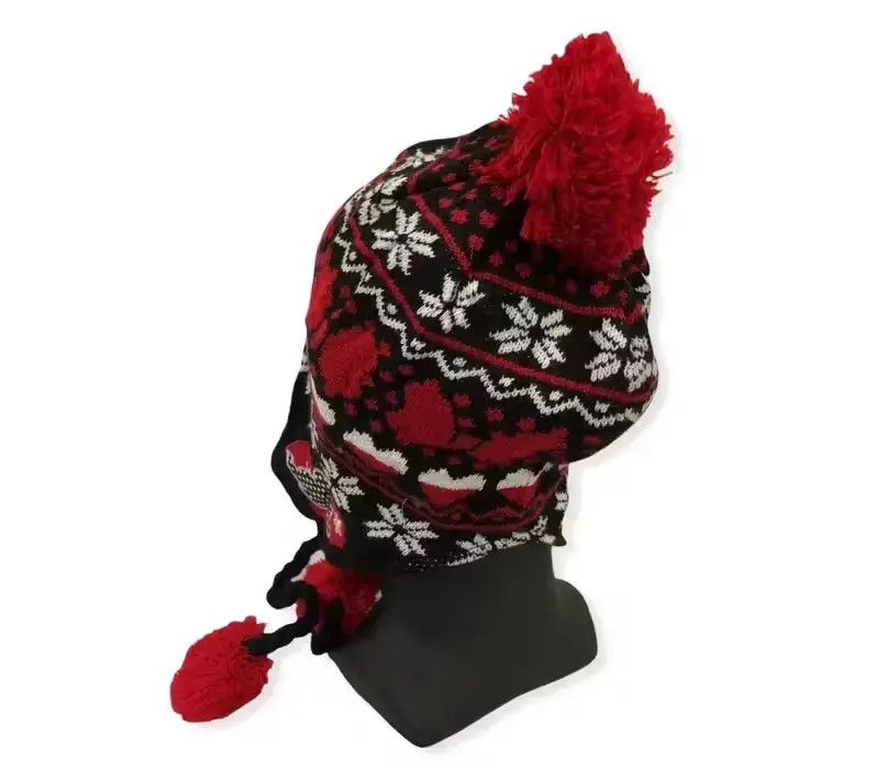 Disney × Mickey Mouse Vintage Mickey Mouse Cartoon Knit earflap Beanie Size ONE SIZE - 3 Thumbnail