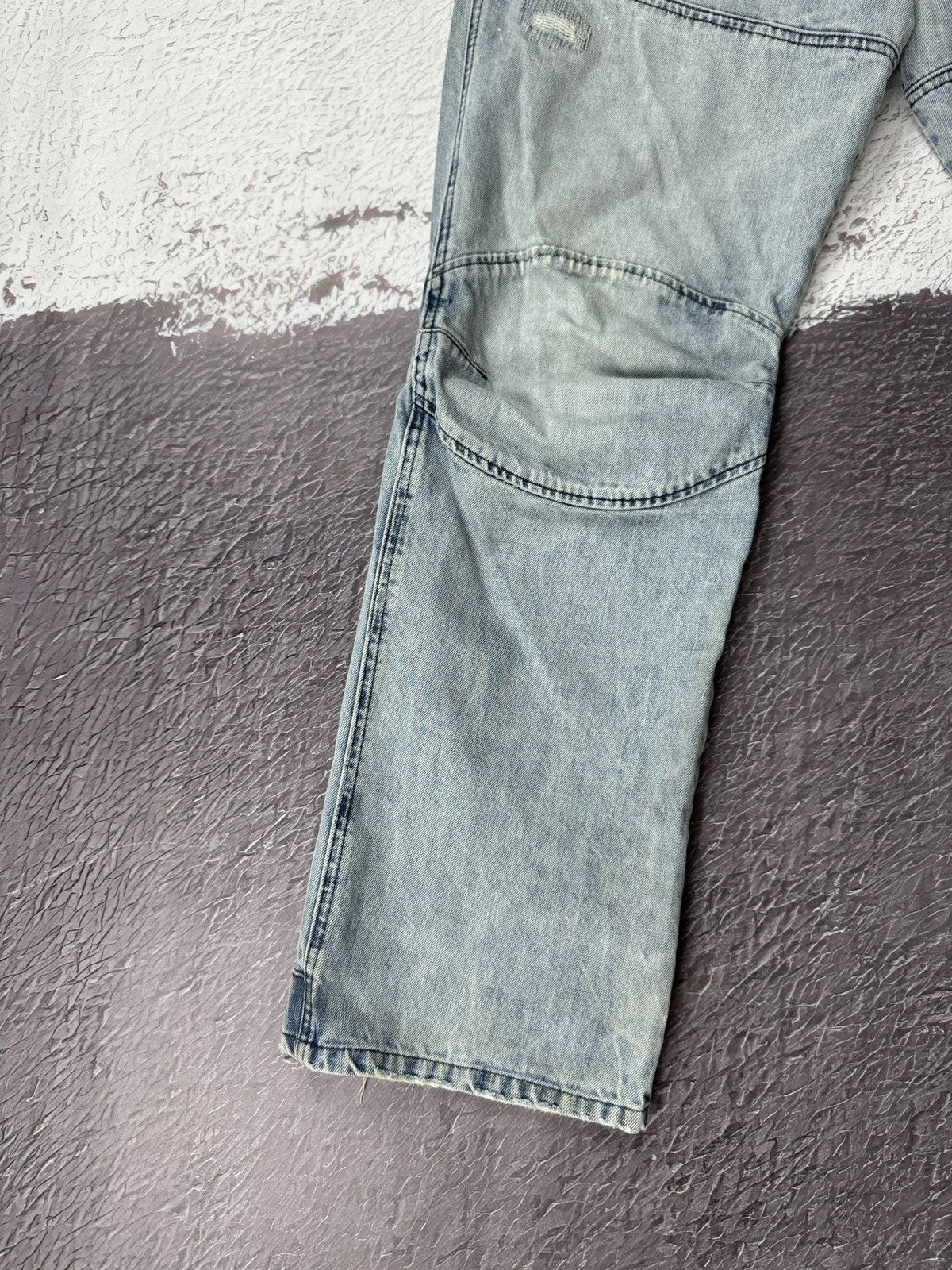 G-Star G-Star Raw Elwood vintage light blue double knee denim jeans Size US 32 / EU 48 - 5 Thumbnail