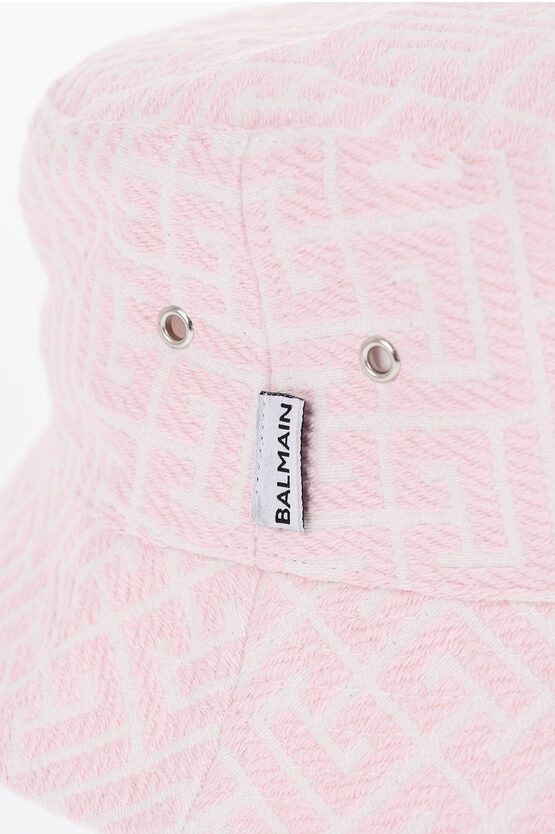 Balmain o1y0525 Size : I / Hat / Cap in Light Pink/White Size ONE SIZE - 2 Thumbnail