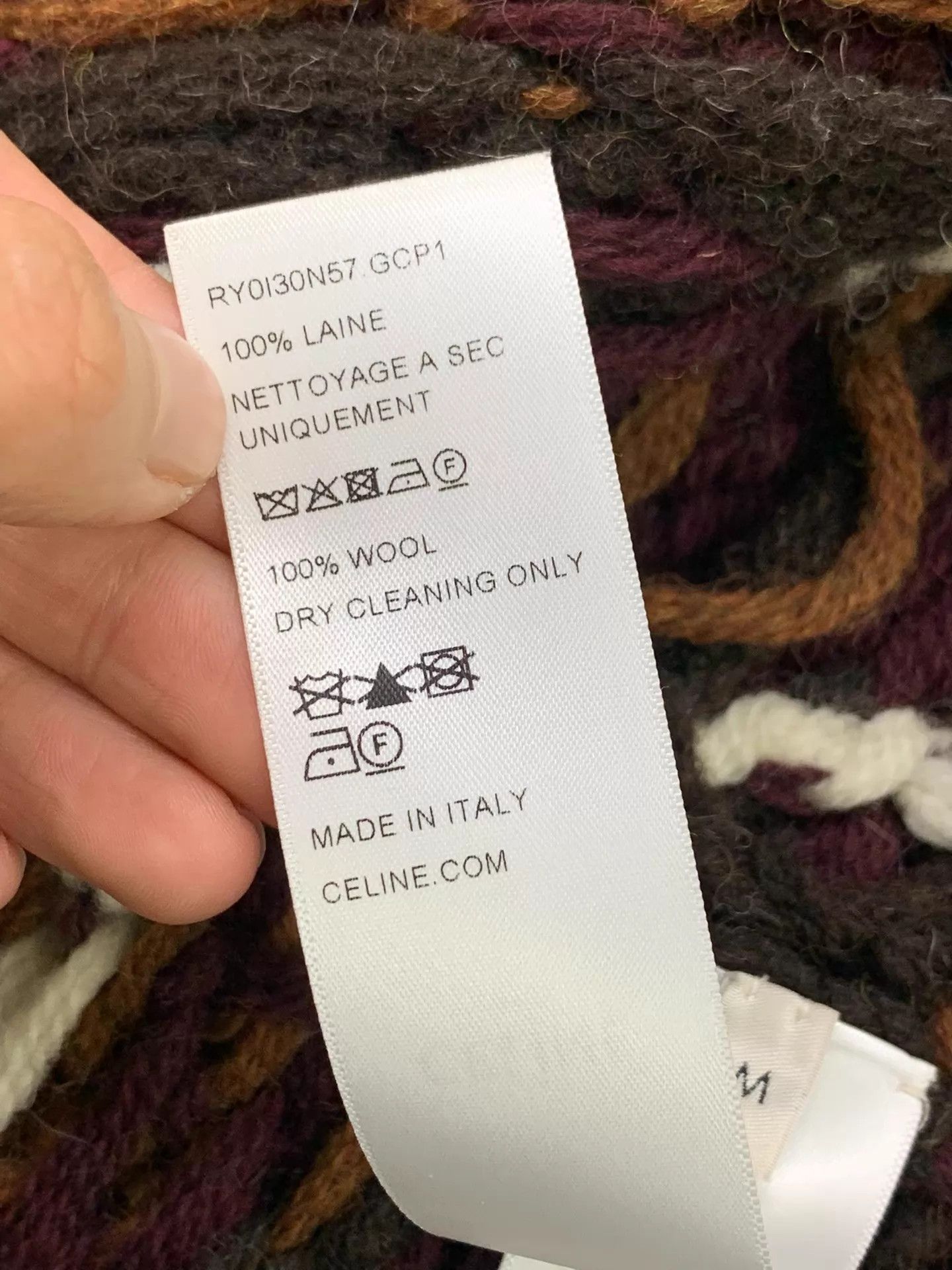 Celine Celine Fair Isle Color Print Sweater M Near New Size M / US 6-8 / IT 42-44 - 6 Thumbnail