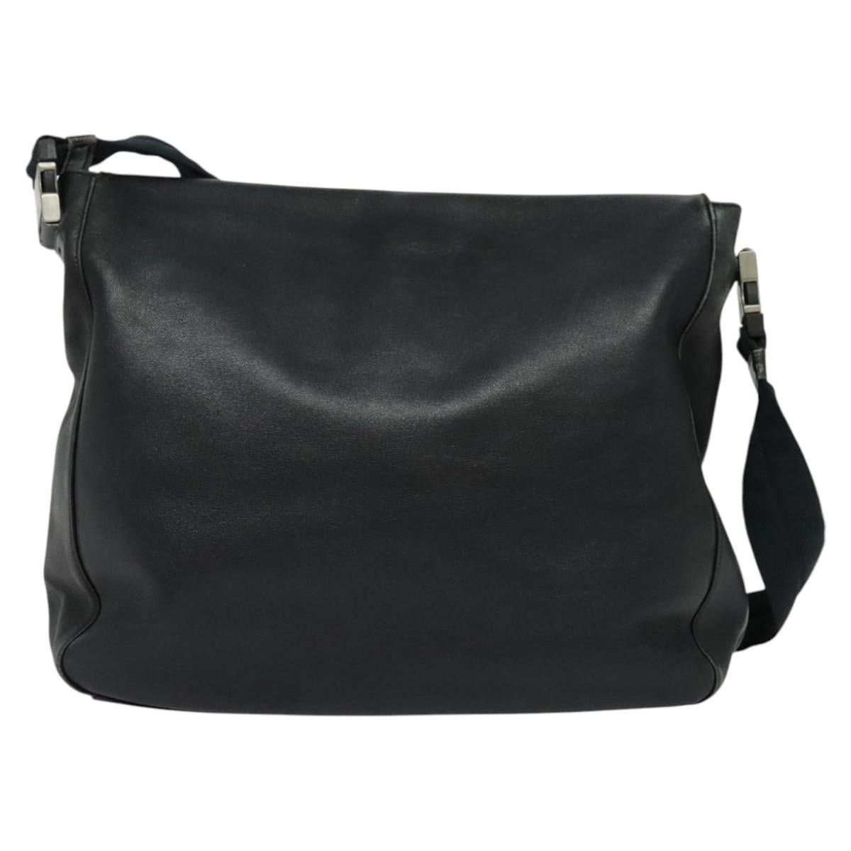 Prada PRADA Shoulder Bag Leather Black Silver Size ONE SIZE - 3 Thumbnail