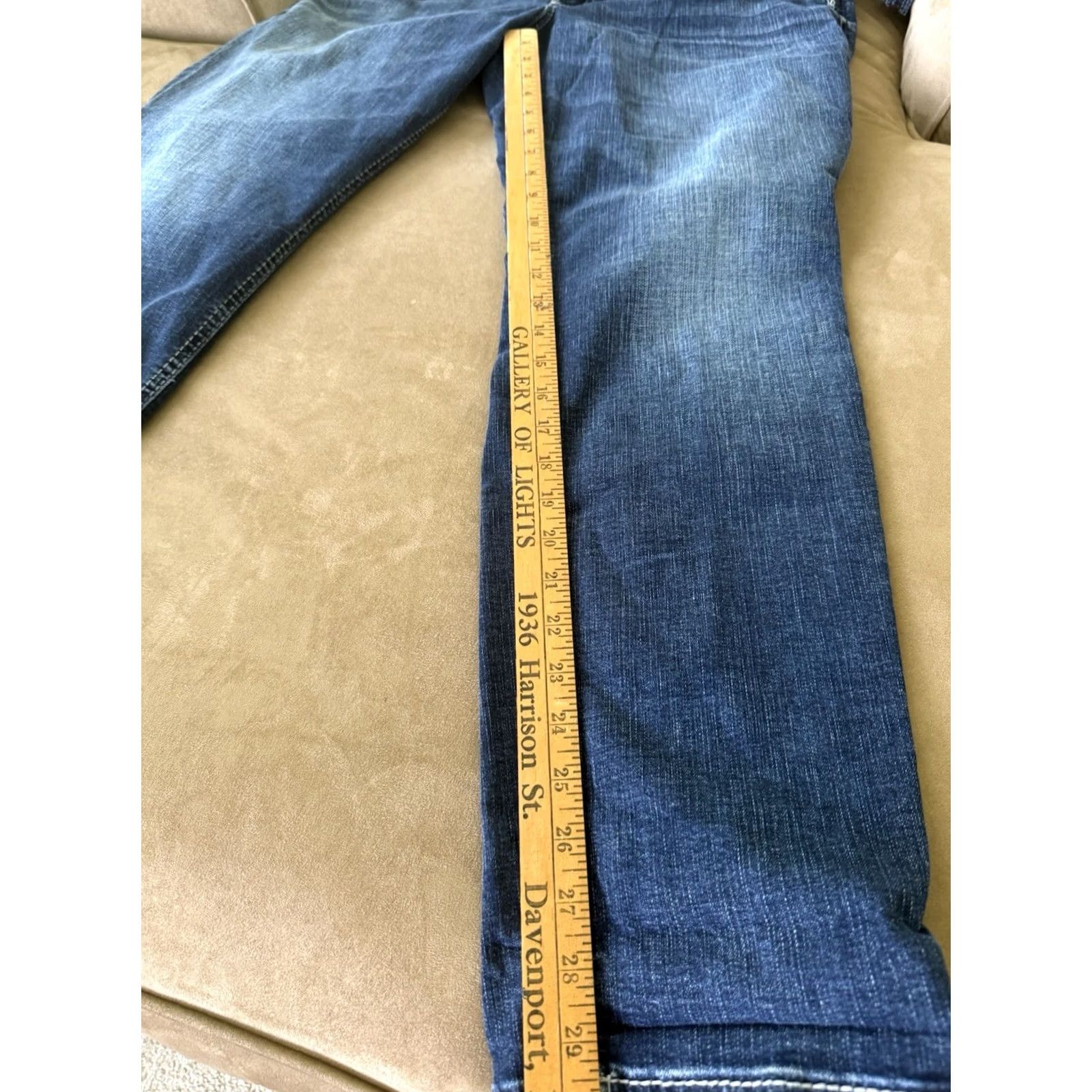Silver Jeans Co. Silver Jeans Sam Relaxed Straight Leg Jeans Womens 18/29 Blue Denim Mom Core Weekend Size 40" / US 18 - 7 Thumbnail