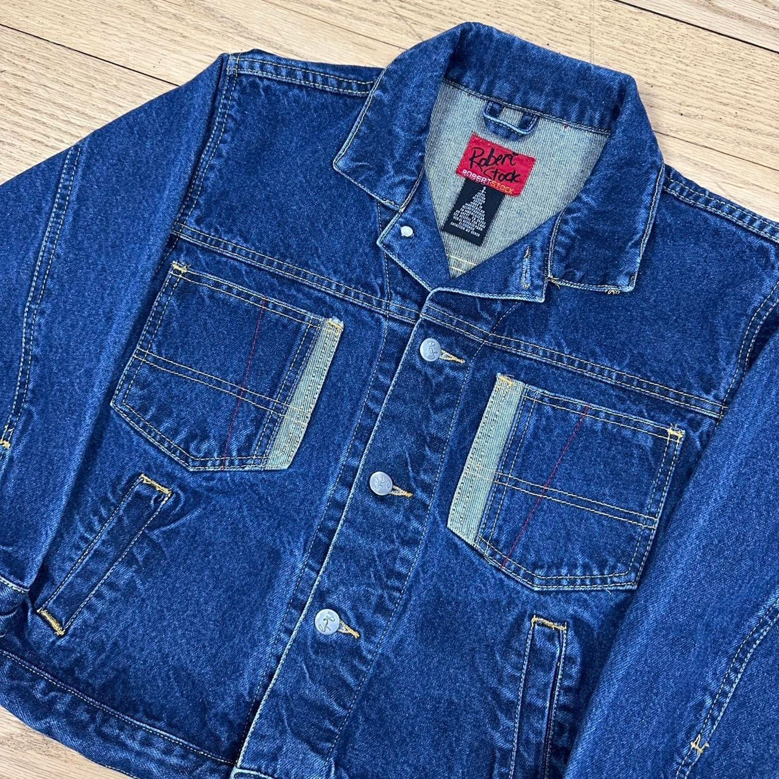 Vintage Vintage womens cropped denim jacket Size S / US 4 / IT 40 - 2 Thumbnail