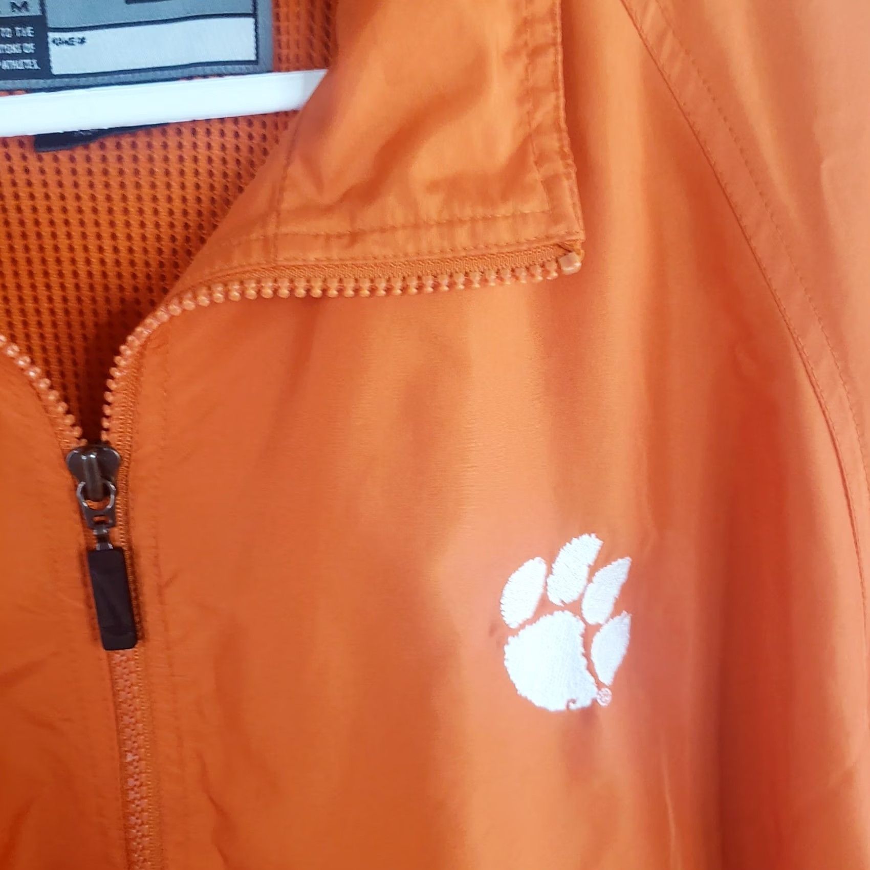 Nike Nike Team Clemson Tigers Windbreaker Jacket Men L Orange Full Zip DriFit Size US L / EU 52-54 / 3 - 6 Thumbnail
