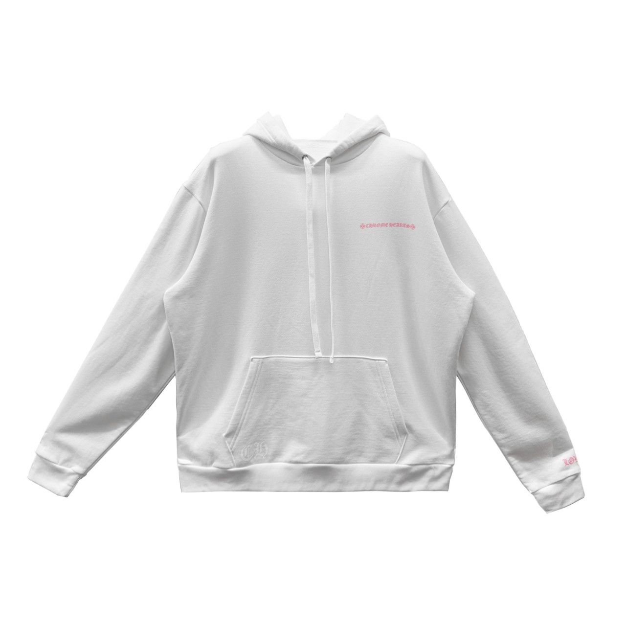 Chrome Hearts Chrome Hearts LLS “Love You” Portrait Pink Letter Hoodie Size L / US 10 / IT 46 - 2 Thumbnail