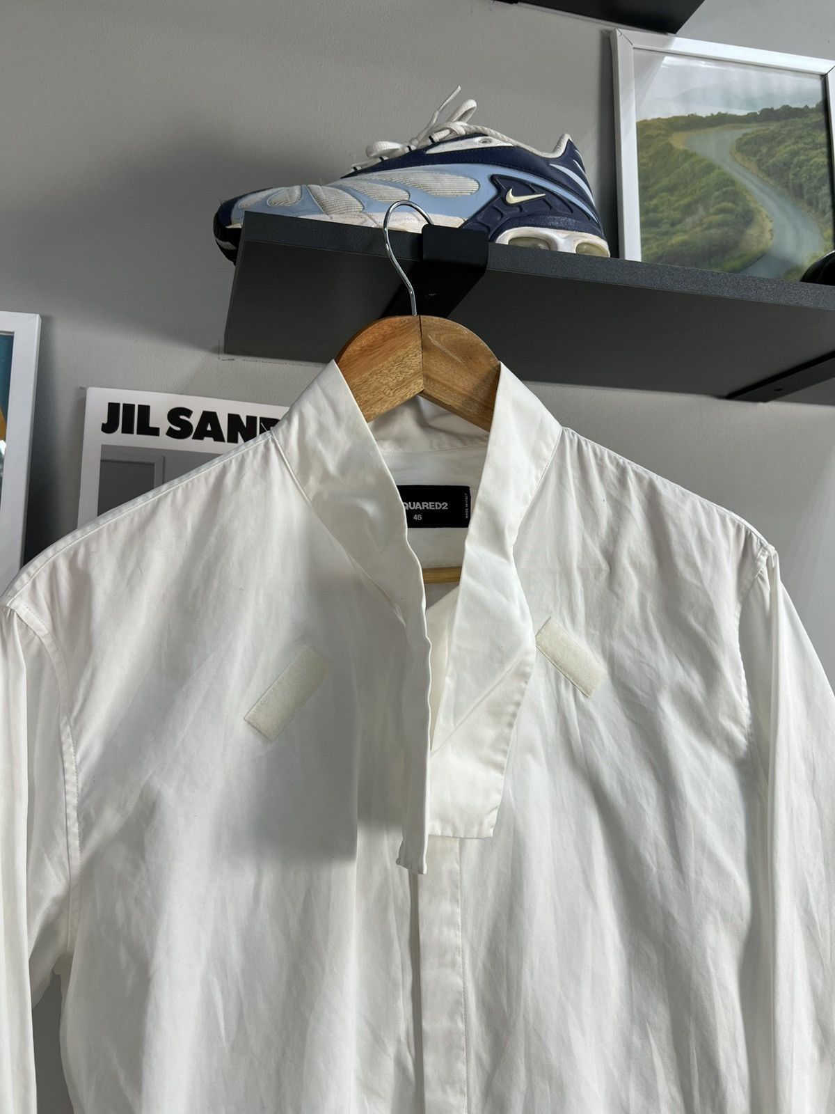 Designer Dsquared Designer collar white shirt Size US S / EU 44-46 / 1 - 7 Thumbnail