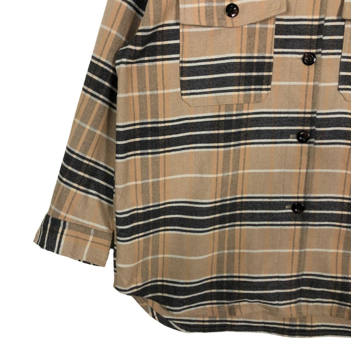Flannel × Japanese Brand 🔥90’s Vintage Flannel Jacket Tartan Design GU Issey Miyake Size US XL / EU 56 / 4 - 6 Thumbnail
