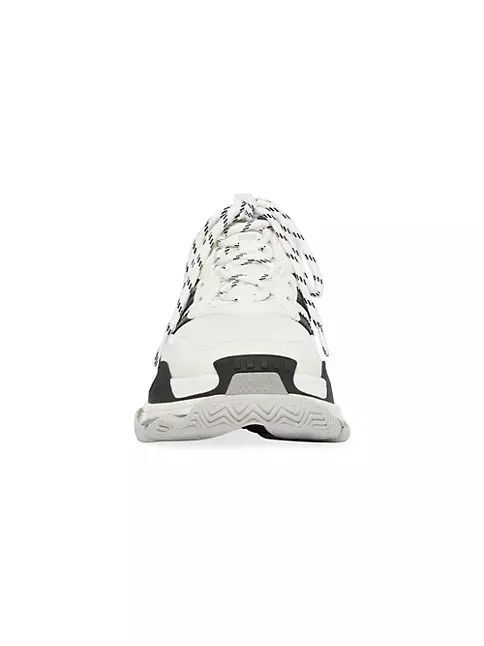 Adidas × Balenciaga o1mt1gz0924 Triple S Sneaker in Black/White Size US 7 / EU 40 - 5 Thumbnail