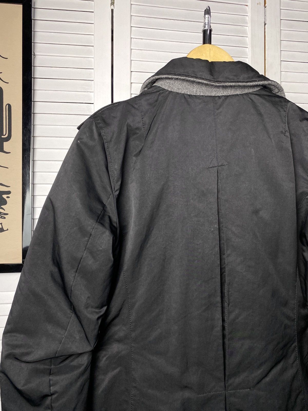Eddie Bauer × Vintage Vintage Blauer USA Double Breasted Cropped Nylon Jacket Size L / US 10 / IT 46 - 14 Thumbnail