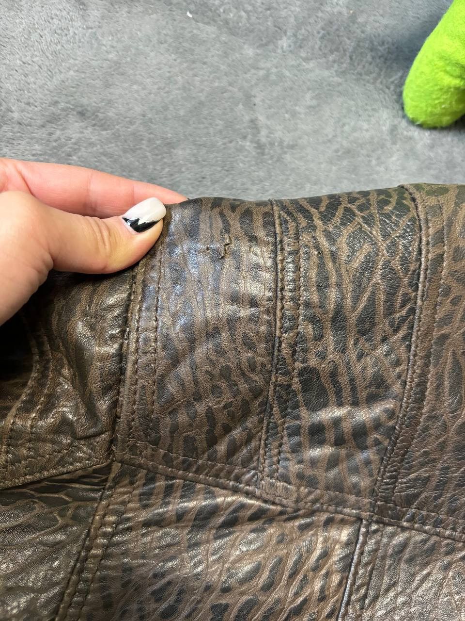 20471120 × Beauty Beast Vintage Giorgio Mobiani “alligator style” Leather avantgarde Size US XL / EU 56 / 4 - 5 Thumbnail