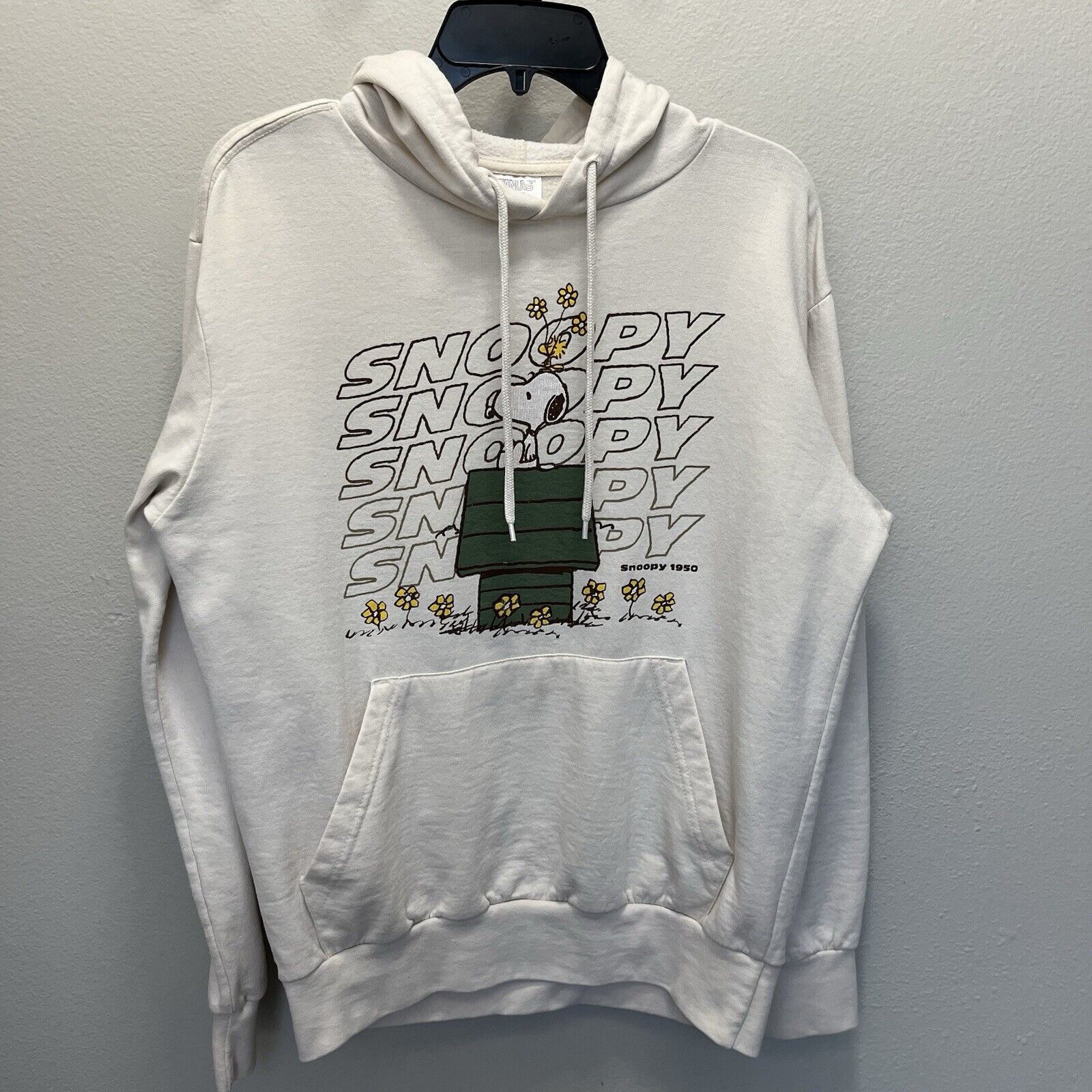 Peanuts Peanuts | Snoopy & Woodstock Beige Hoodie Graphic Sweatshirt Size US S / EU 44-46 / 1 - 2 Thumbnail