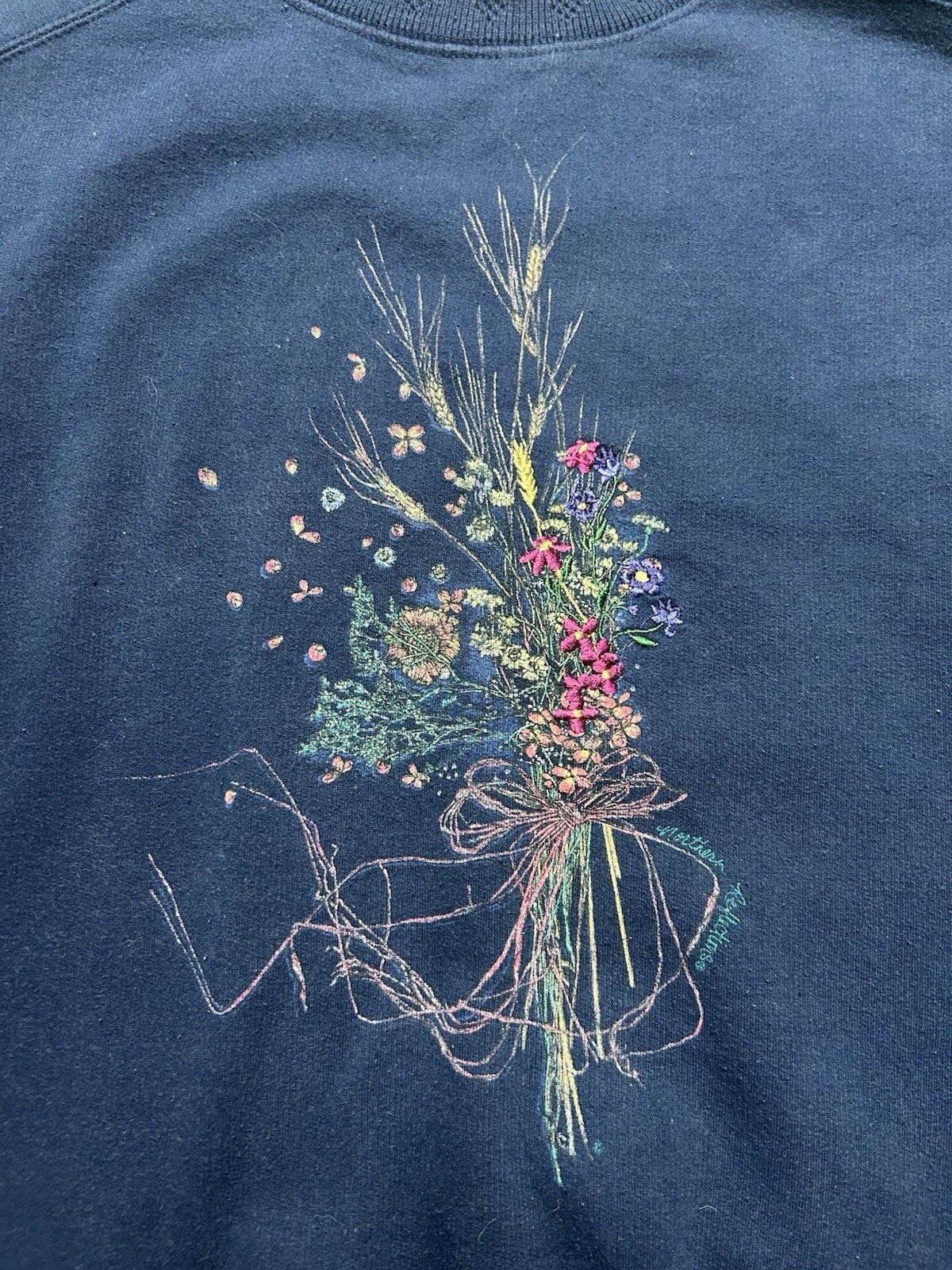 Vintage Vintage sweatshirt northern reflections flowers floral M Size US M / EU 48-50 / 2 - 2 Thumbnail