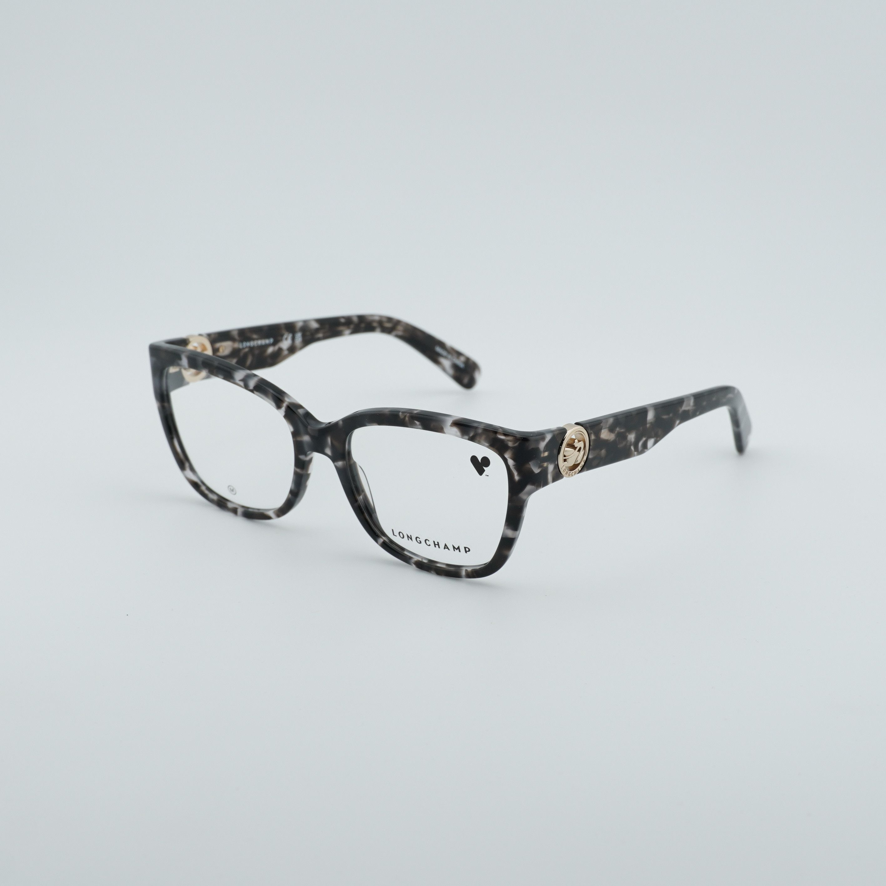 Longchamp Longchamp LO2712 005 Eyeglasses Grey Havana 53mm Square Size ONE SIZE - 1 Thumbnail