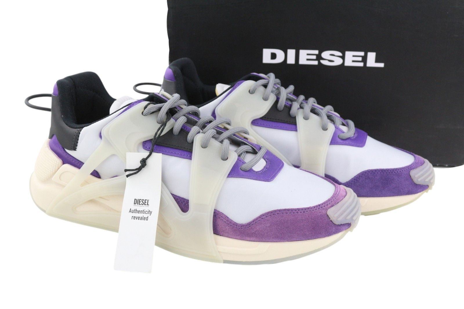 Diesel S-SERENDIPITY MASK EU44.5 Grey Almond Toe Low Top 41075 Size US 11.5 / EU 44-45 - 1 Thumbnail