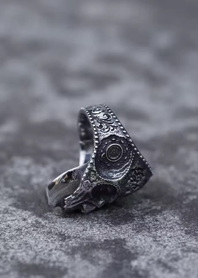 Jewelry Skull Ring Size 7-13 Size ONE SIZE - 6 Thumbnail