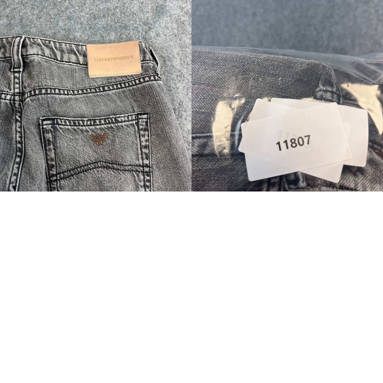 Vintage Emporio Armani Jeans Womens Straight 28 Medium Wash Grey High Waist J15 Jeans 28 in Denim Cotton Lyocell Regular Womens Size 28" / US 6 / IT 42 - 9 Thumbnail