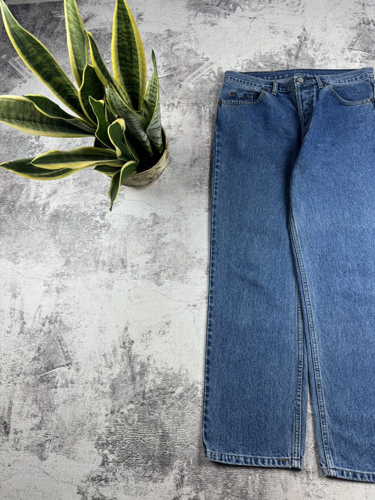 Levi's Levis 501 Original Fit Blue Work Wear Men’s W36 L30 Cotton Jeans Pants Trousers Size US 36 / EU 52 - 10 Thumbnail