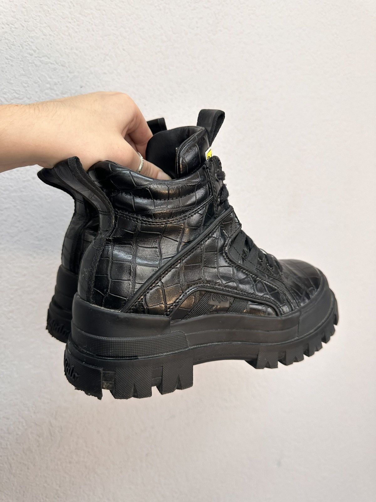 Buffalo London Vintage Buffalo platform black leather boots Ghotic As 98 Size US 9 / IT 39 - 14 Thumbnail