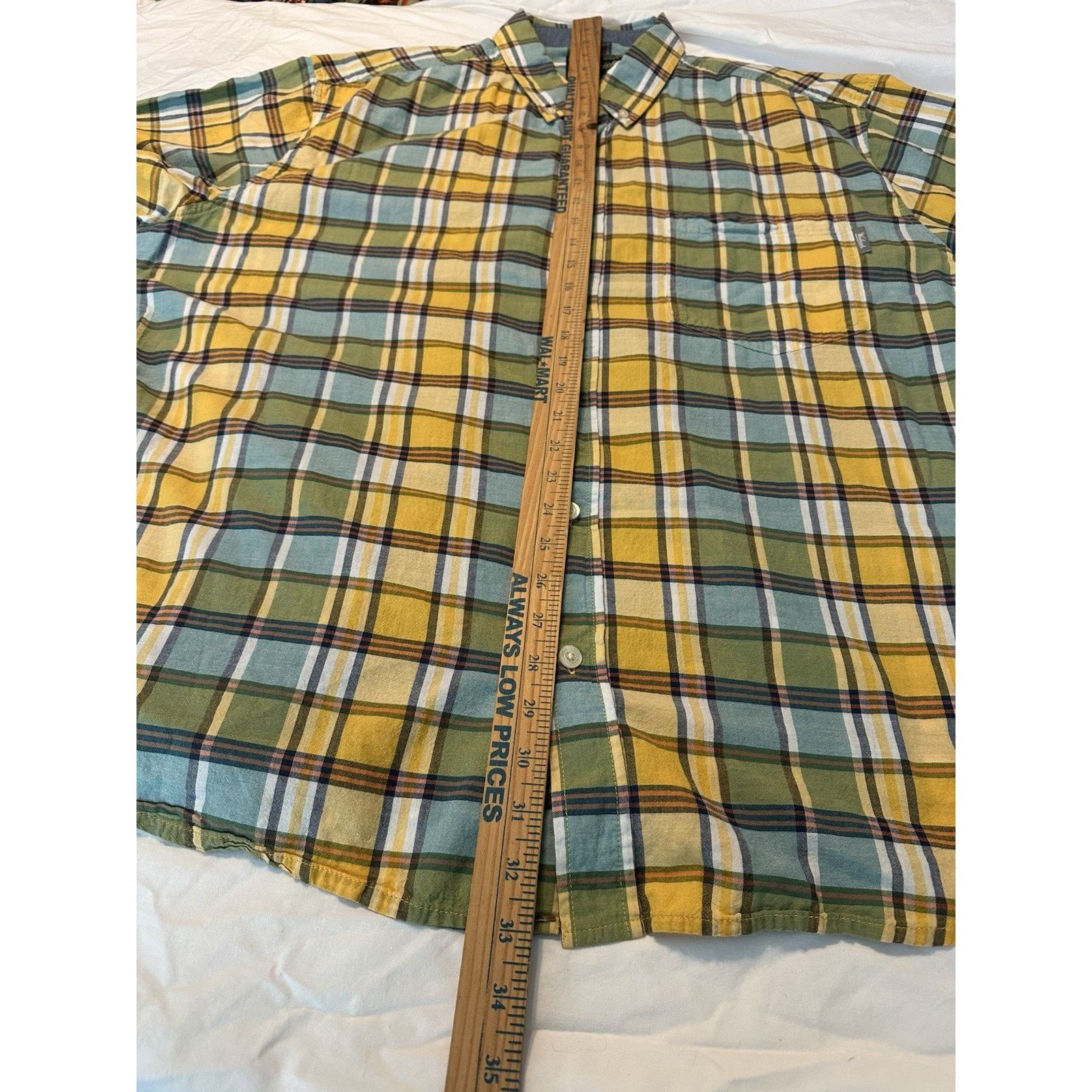 Woolrich Woolen Mills Woolrich Plaid Button Shirt Yellow/Blue XXL Outdoor Gorpcore Size US XXL / EU 58 / 5 - 5 Thumbnail