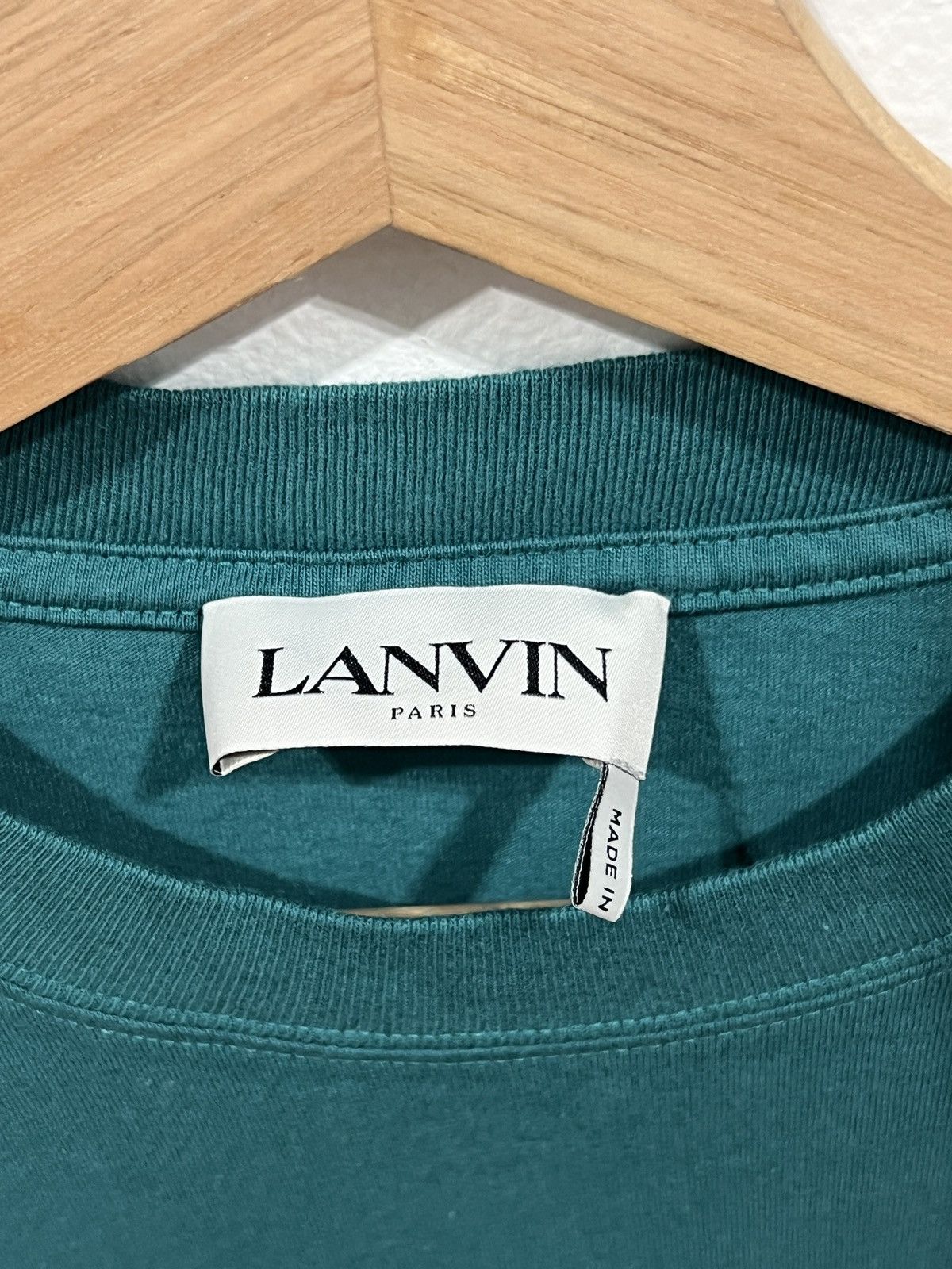Lanvin Lanvin Dark Green Tee Size US XS / EU 42 / 0 - 2 Thumbnail