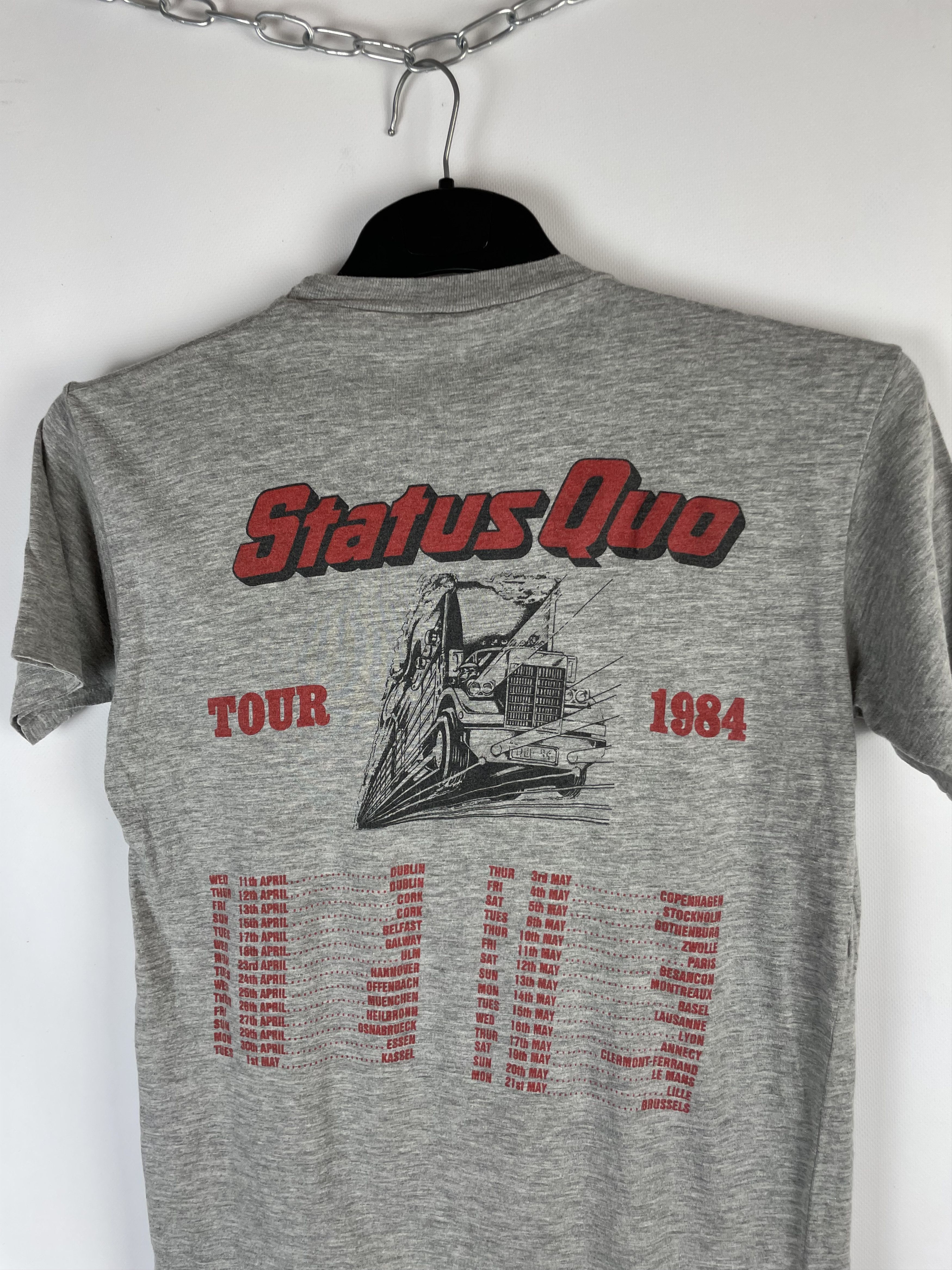 Band Tees 1984 Vintage Status Quo End Of The Road tour tee / t shirt Size US M / EU 48-50 / 2 - 7 Thumbnail