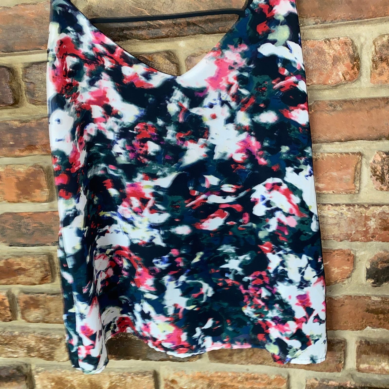 Other Eight Sixty Multicolor Abstract Floral Camisole Tank Top XS Size XS / US 0-2 / IT 36-38 - 2 Thumbnail