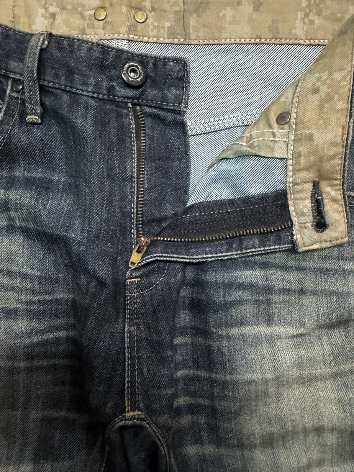 Edwin VTG EDWIN E-FUNCTION RUSTY SICK MUDPUNK WHSIKER DARK JEAN Size US 32 / EU 48 - 11 Thumbnail