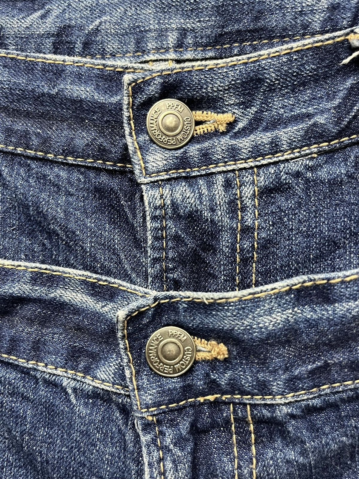 Le Grande Bleu (L.G.B.) × PPFM × Seditionaries FYE RARE🔥PPFM Punk Real Double Waist Ripped Unique Design💥 Size US 31 - 19 Thumbnail