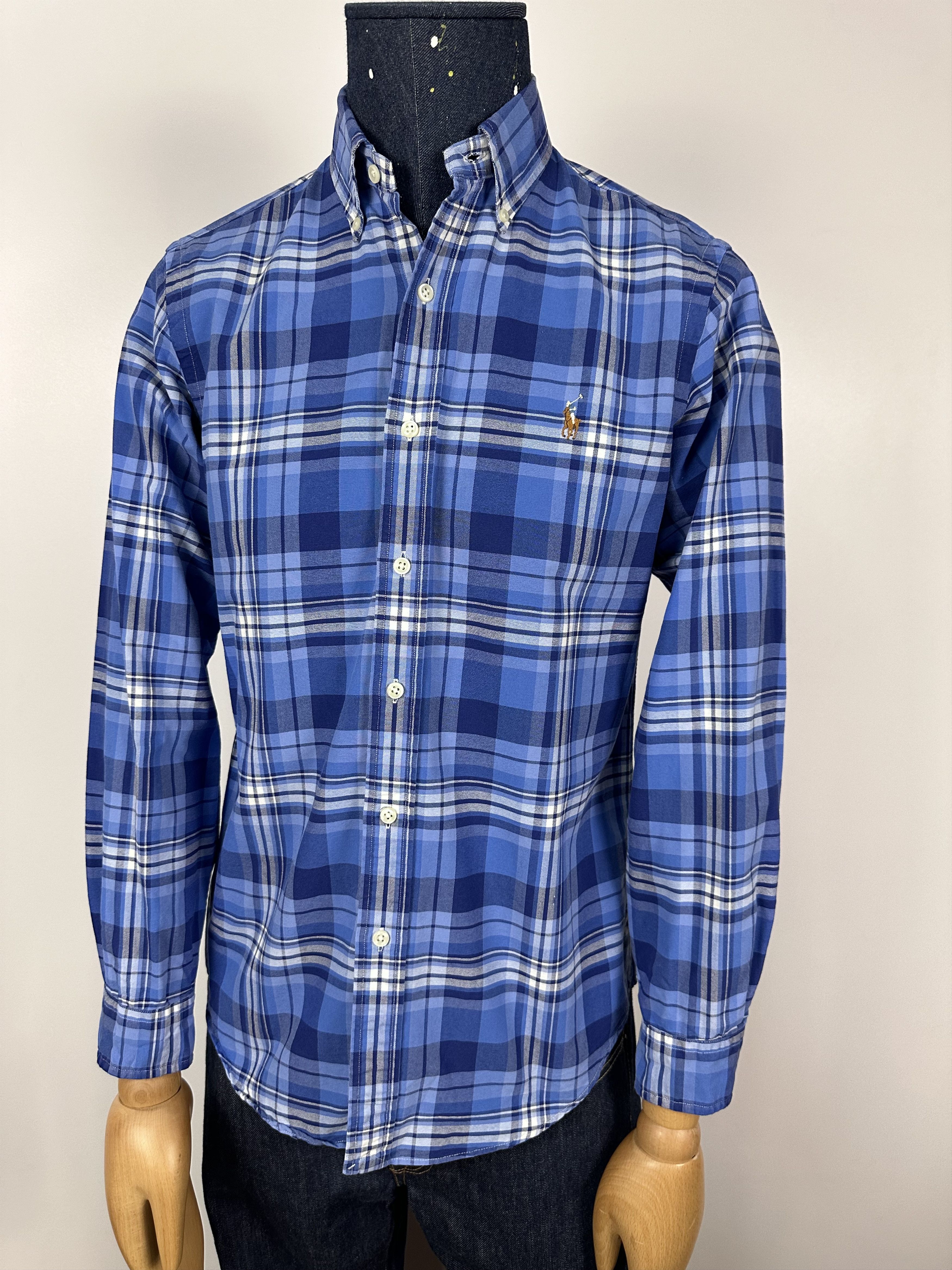 Polo Ralph Lauren POLO RALPH LAUREN Cotton Checkered Button Up Shirt Blue Mens Size US S / EU 44-46 / 1 - 1 Thumbnail