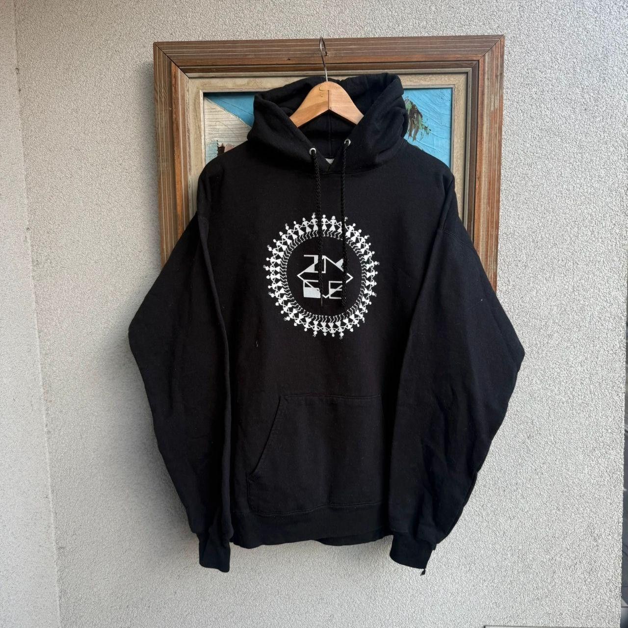 Vintage FOTL Folk Black Hoodie Vintage y2k Printed Graphic Size US L / EU 52-54 / 3 - 1 Thumbnail