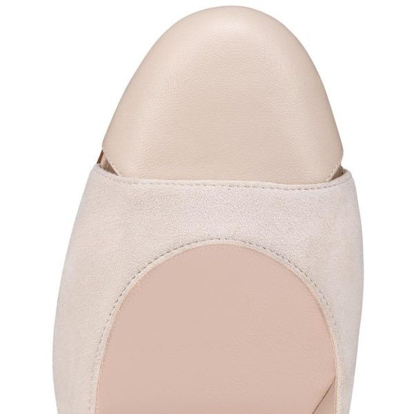 Christian Louboutin o1s1wg111124 Duvette Leather Pumps in Beige Size US 11 / IT 41 - 4 Thumbnail