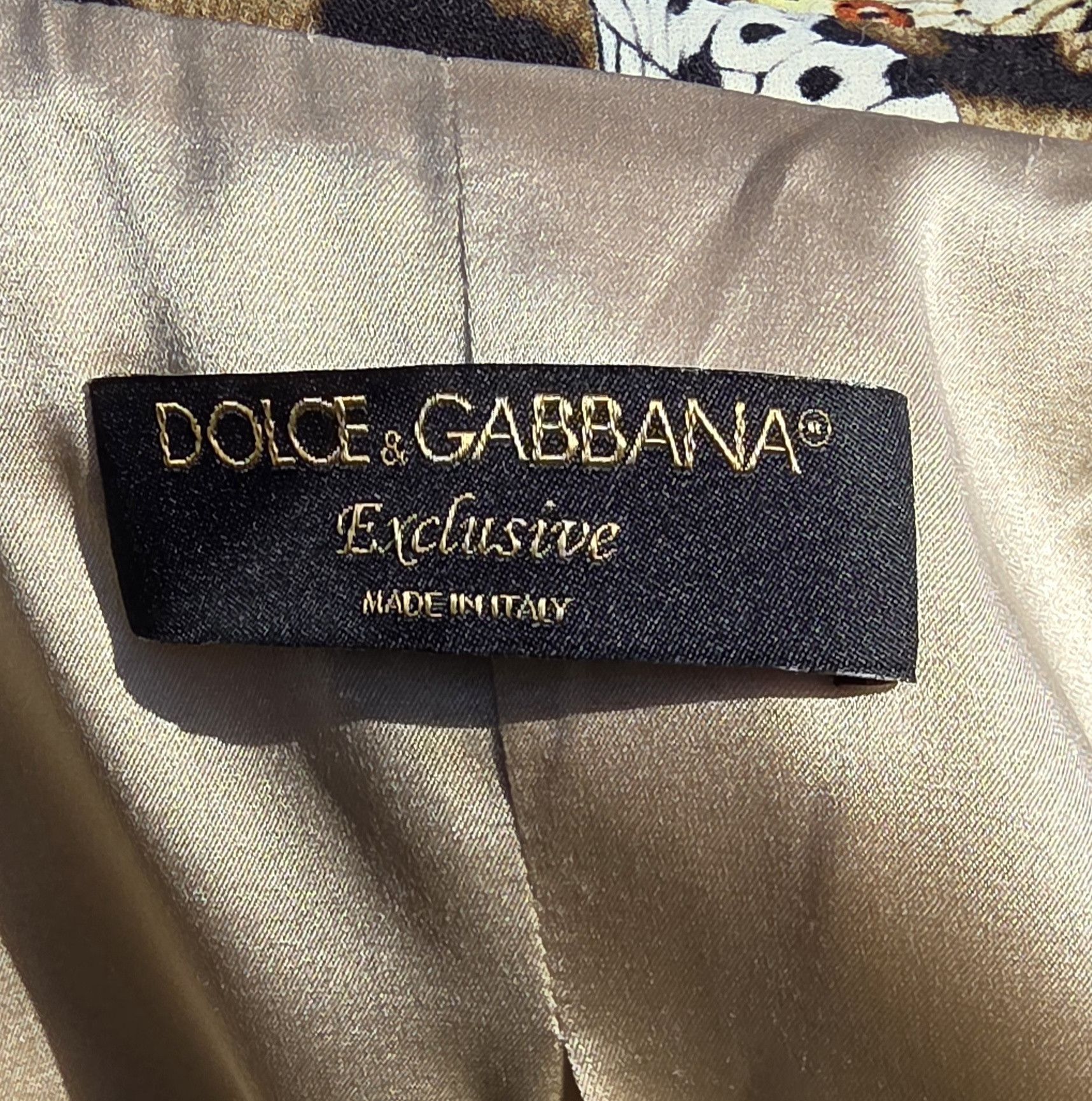 Dolce & Gabbana Dolce & Gabbana Silk Leopard Butterfly Blazer IT 44/US 8 Size M / US 6-8 / IT 42-44 - 8 Thumbnail