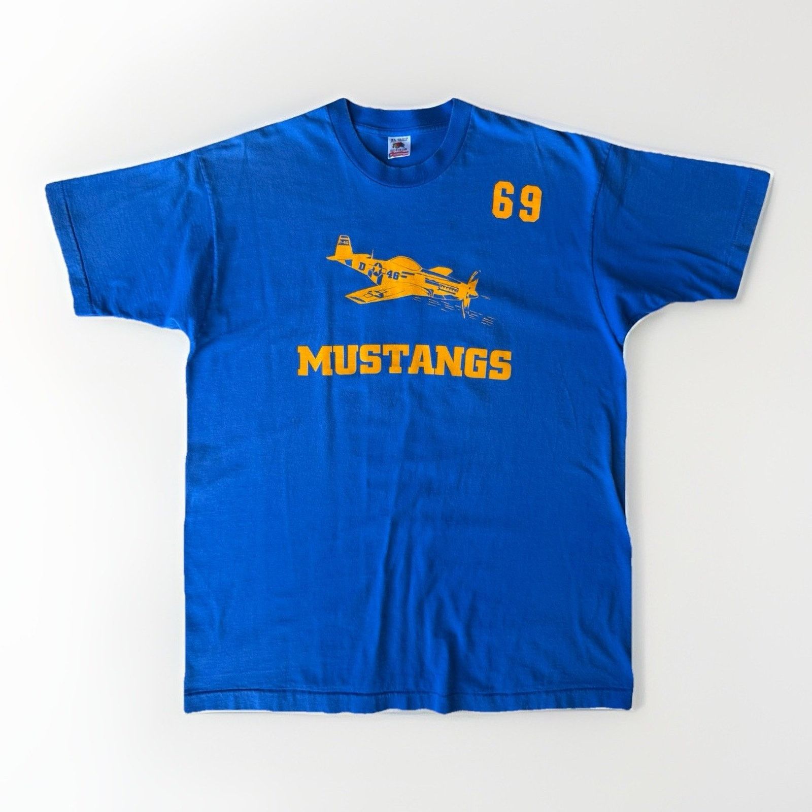 Vintage Vintage P51 Mustang Shirt XL Blue 90s Military Fighter Jet Size US XL / EU 56 / 4 - 1 Thumbnail
