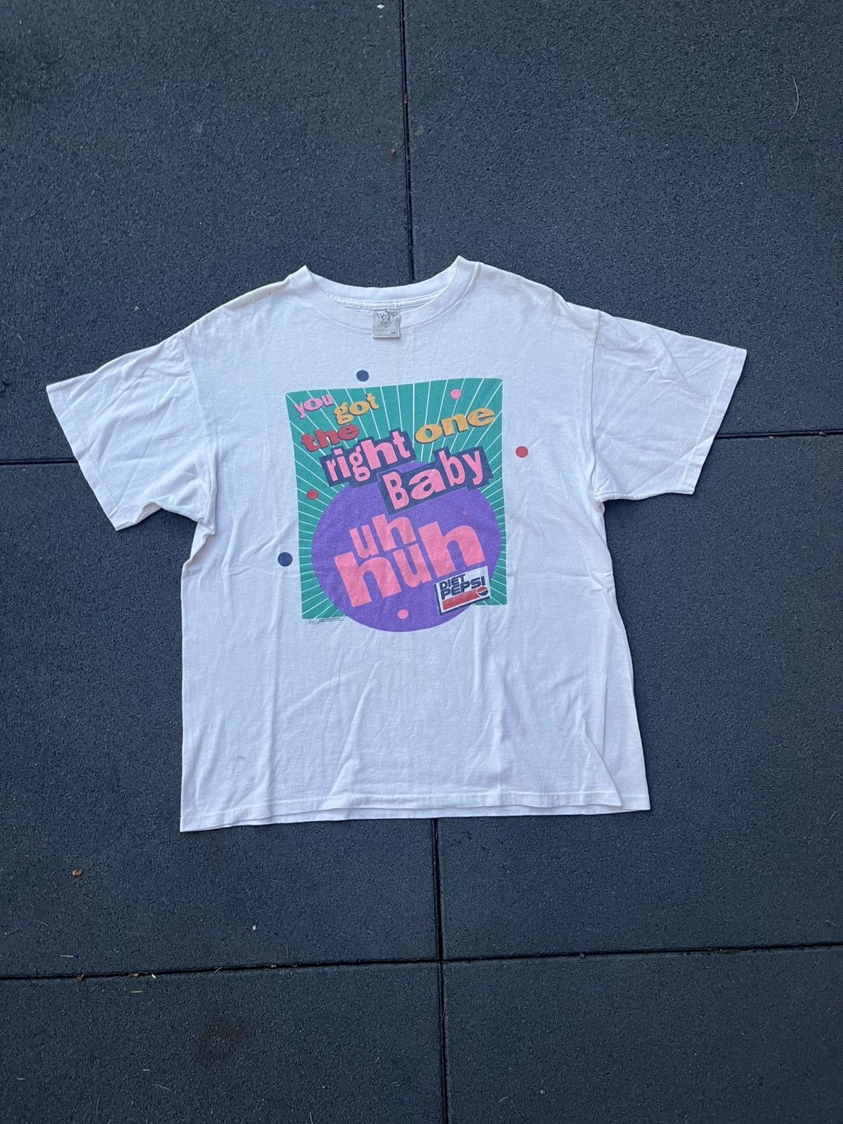 Delta 80s VINTAGE Diet pepsi graphic tee Size US L / EU 52-54 / 3 - 1 Thumbnail