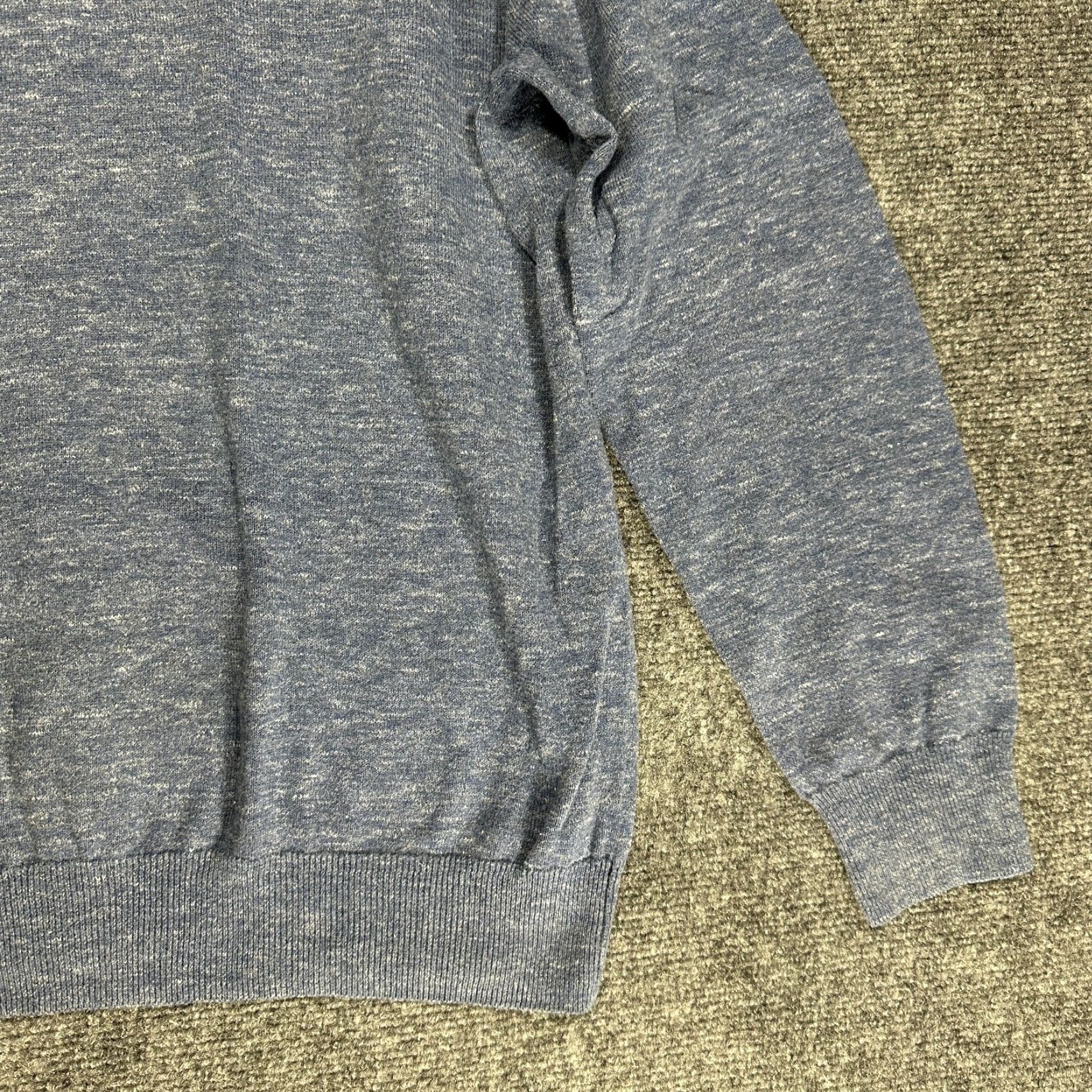 J.Crew J.CREW Sweater Mens Large Blue Heathered Cotton Crew Neck Long Sleeve Pullover Size US L / EU 52-54 / 3 - 3 Thumbnail