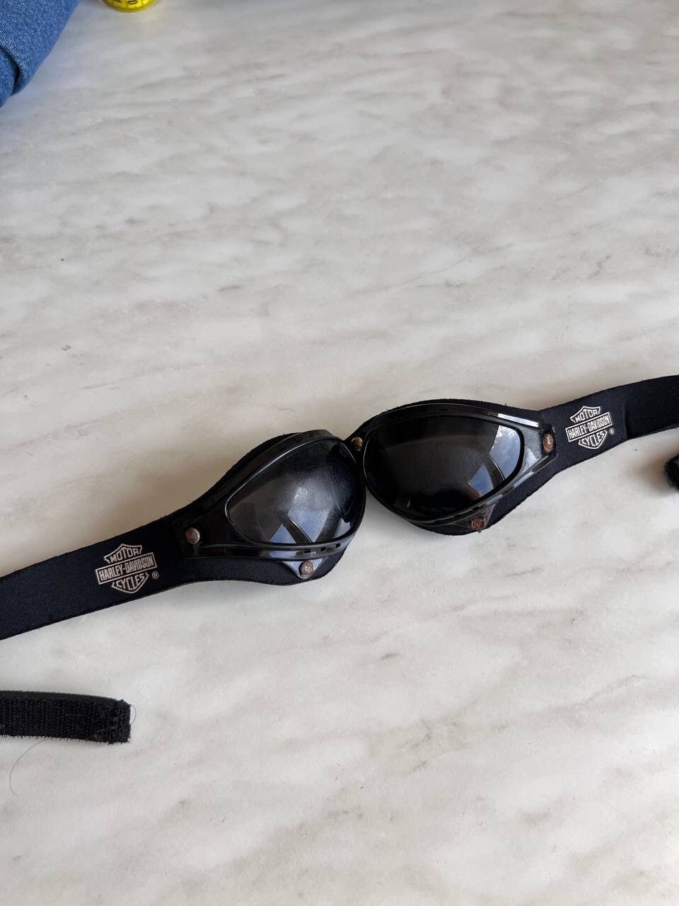 Harley Davidson × Vintage Vintage Harley Davidson Moto Bike Sunglasses Gropcore 90s Size ONE SIZE - 11 Thumbnail