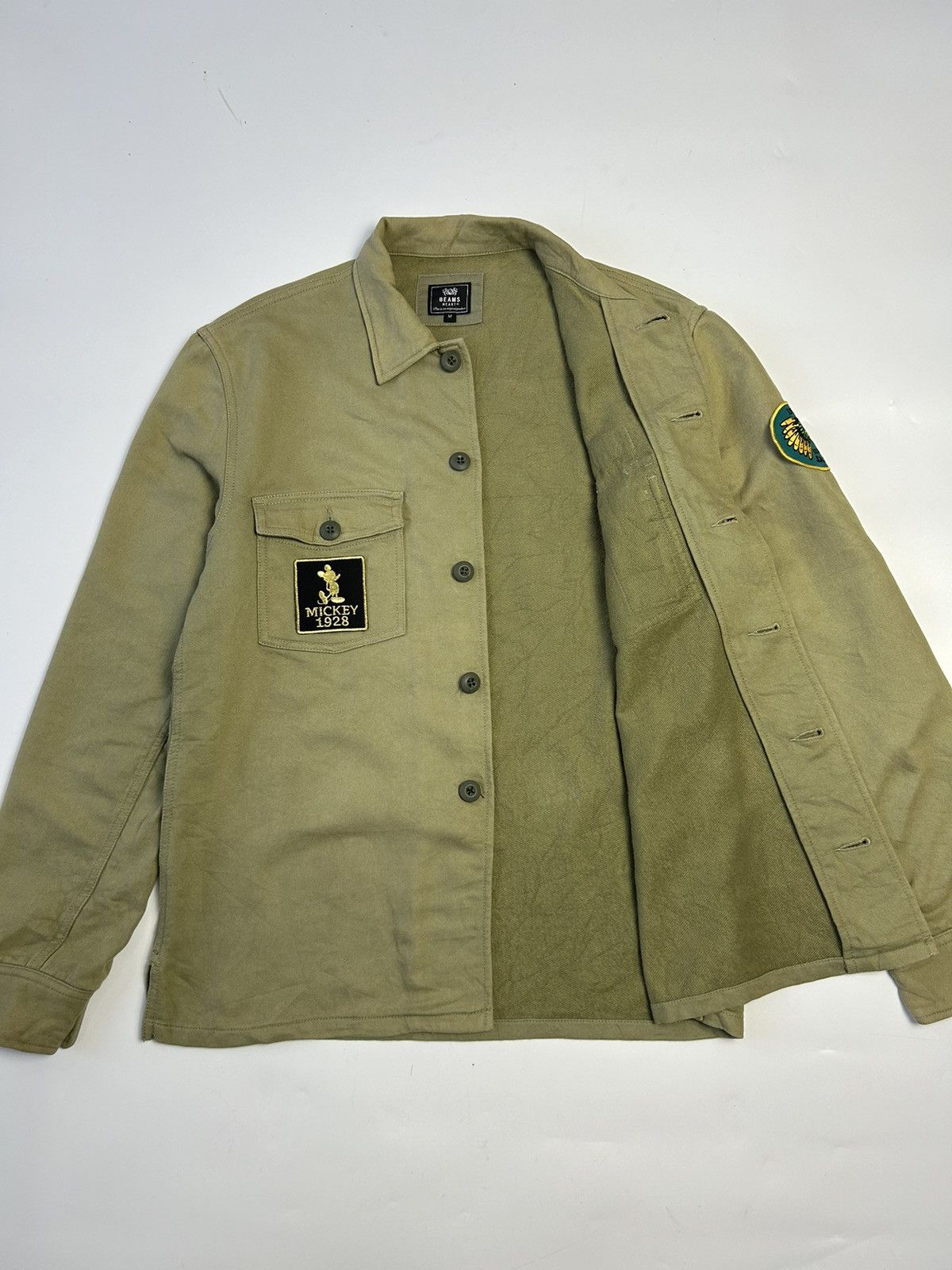 Beams Plus × Japanese Brand BEAMS HEART PLUS MILITARY STYLE PATCHES SHIRT Size US M / EU 48-50 / 2 - 2 Thumbnail