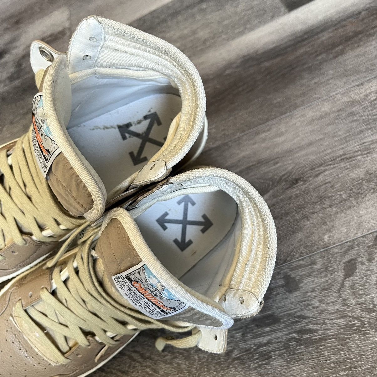 Off-White Off-White Tan Beige Cream 3.0 Off Court High Top Sneakers 43 Size US 10 / EU 43 - 9 Thumbnail