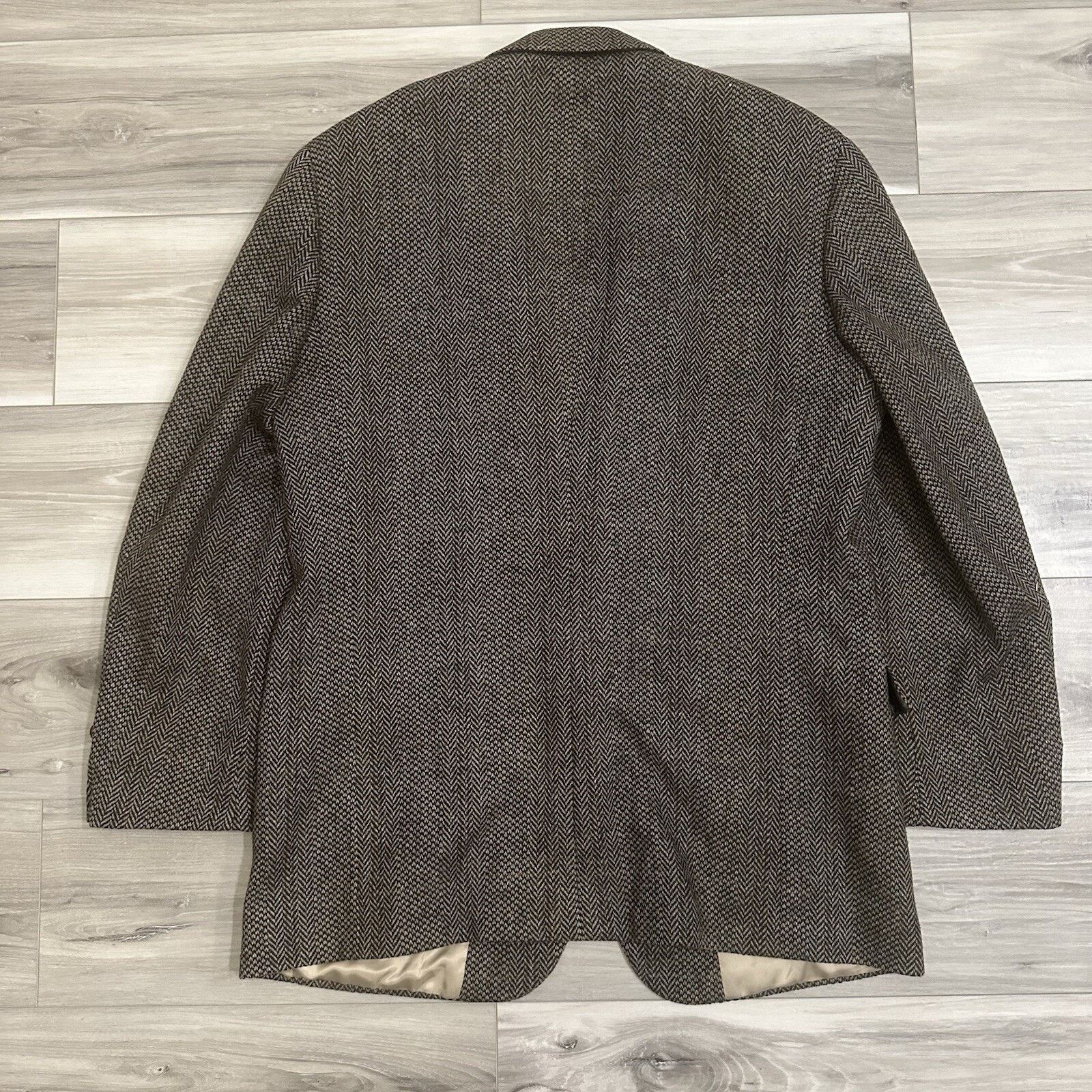 Chaps Chaps Ralph Lauren Sport Coat Herringbone 100% Wool Size 44 Size 44R - 8 Thumbnail