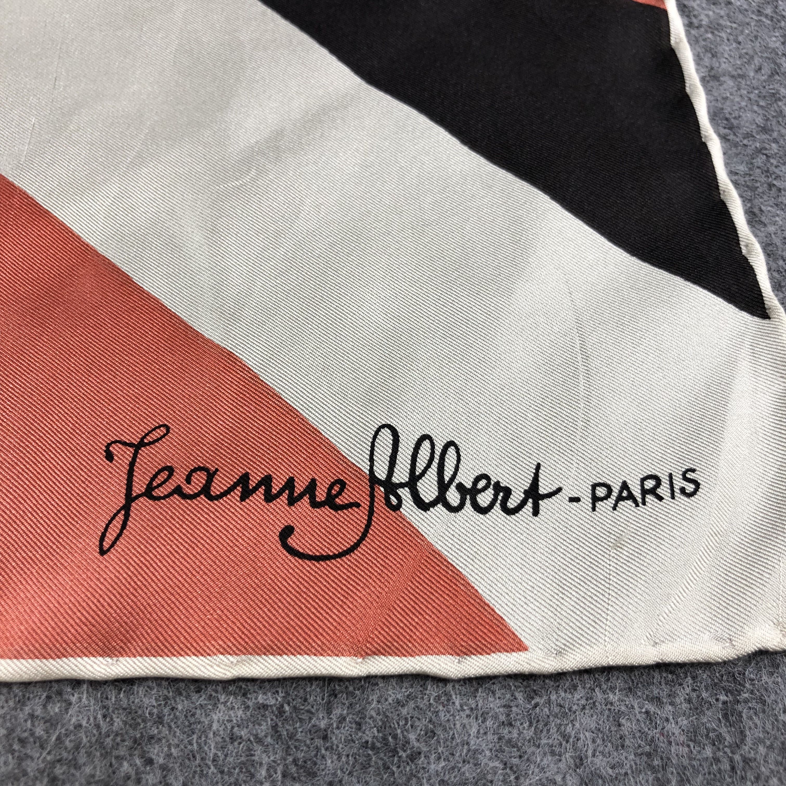 Vintage Jeanne Albert Hand Rolled Silk Scarf M924 Size ONE SIZE - 3 Thumbnail