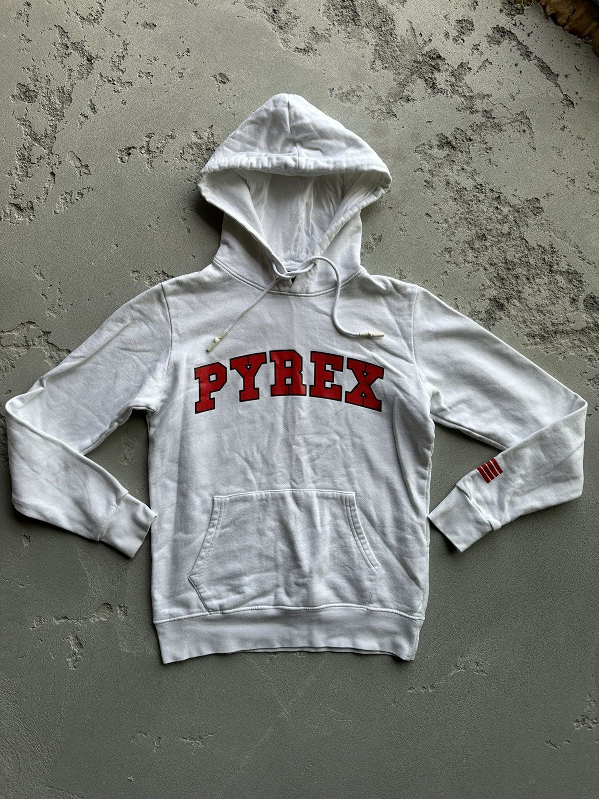 Pyrex Vision Pyrex by Virgil 💔 White Hoodie ( Off White ) | Grailed